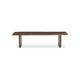 Liora Dining Bench Small Brown Furniture - Dining Benches Moe's Furniture