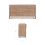 Joanie 7 Drawer Dresser FURNITURE - dresser Moe's Furniture