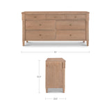 Joanie 7 Drawer Dresser FURNITURE - dresser Moe's Furniture