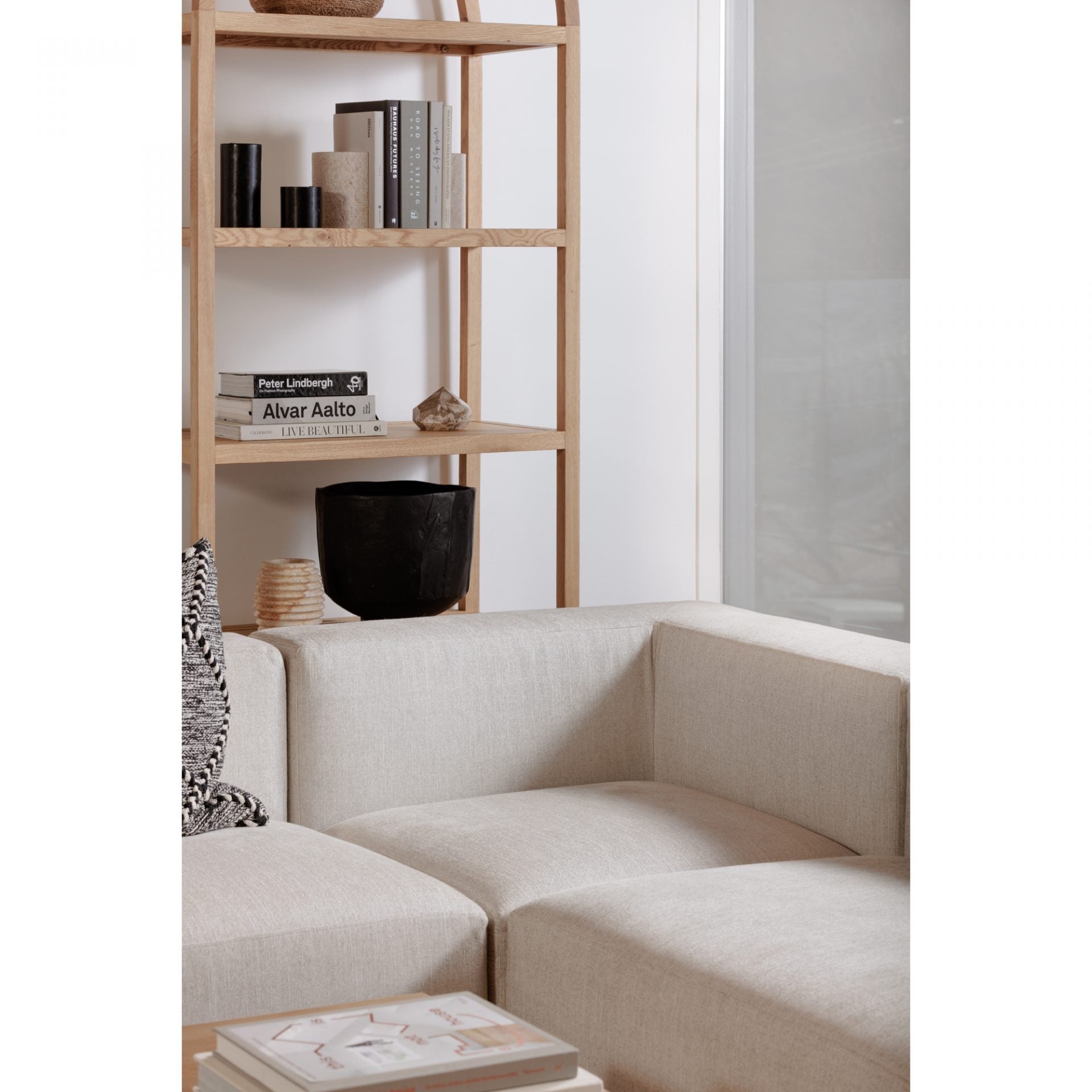FLOOR MODEL - Row Bookcase - Natural FURNITURE - floor model Moe's Furniture