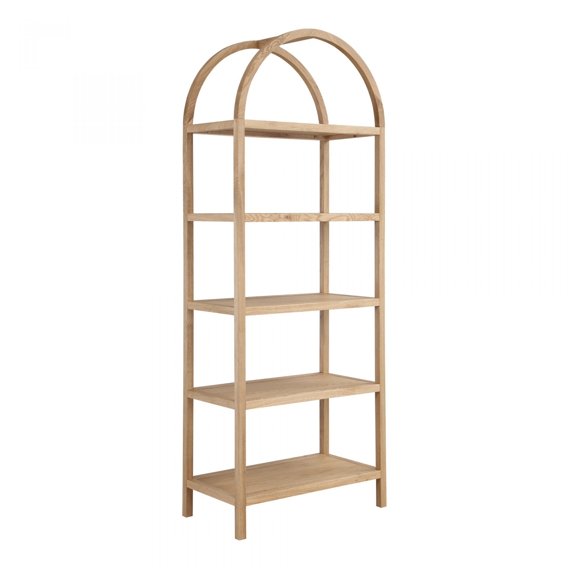 FLOOR MODEL - Row Bookcase - Natural FURNITURE - floor model Moe's Furniture