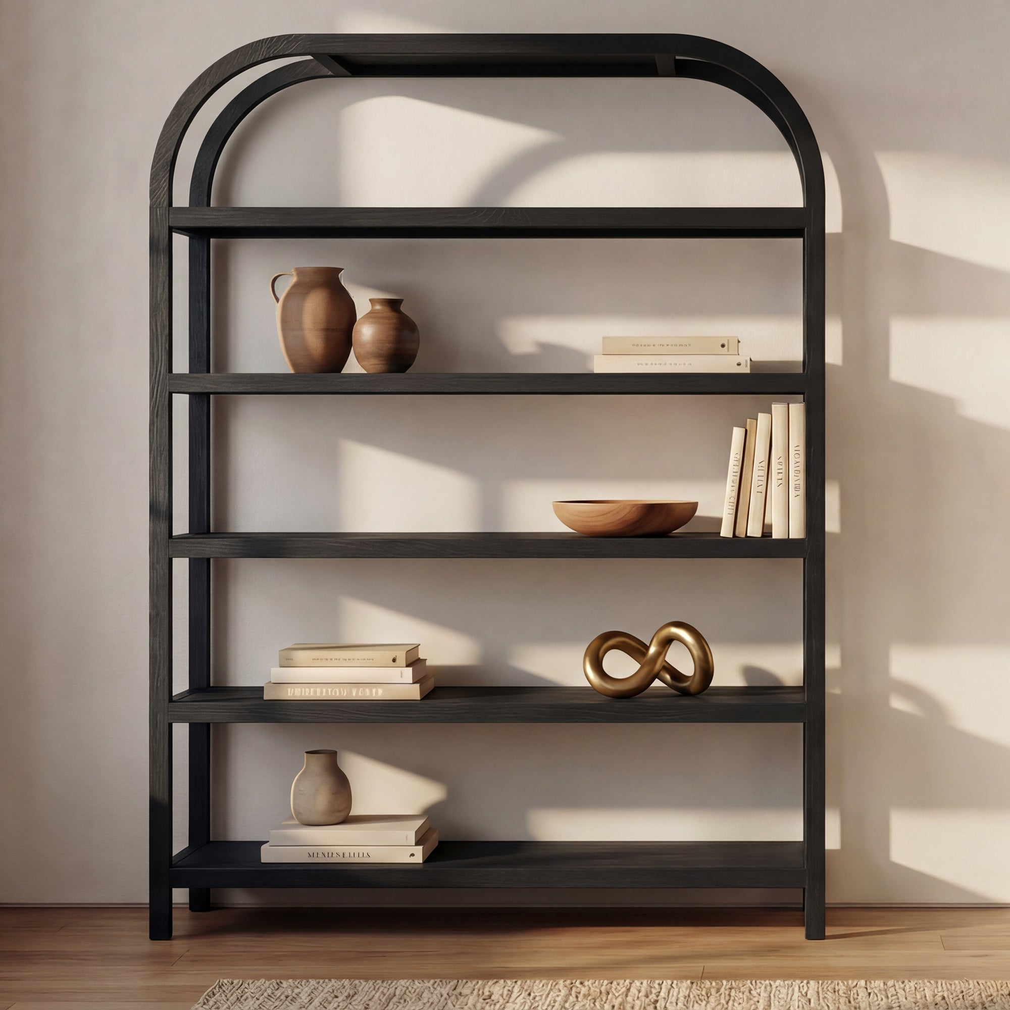 Row Large Bookcase FURNITURE - bookshelve Moe's Furniture