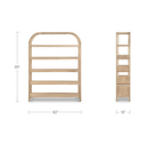 Row Large Bookcase FURNITURE - bookshelve Moe's Furniture