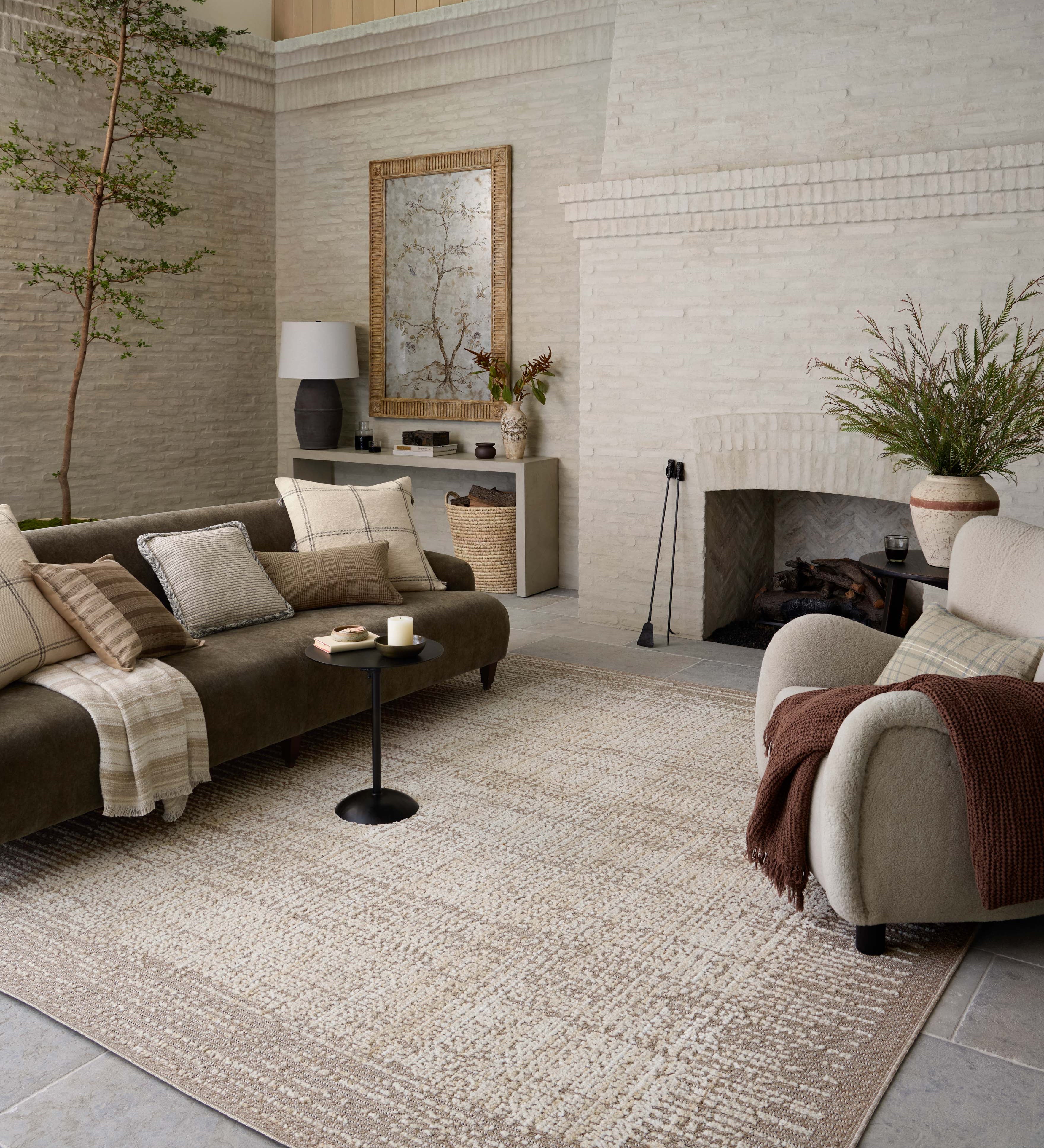Amber Lewis x Loloi Bexley Natural / Taupe Rug RUGS - synthetic Loloi
