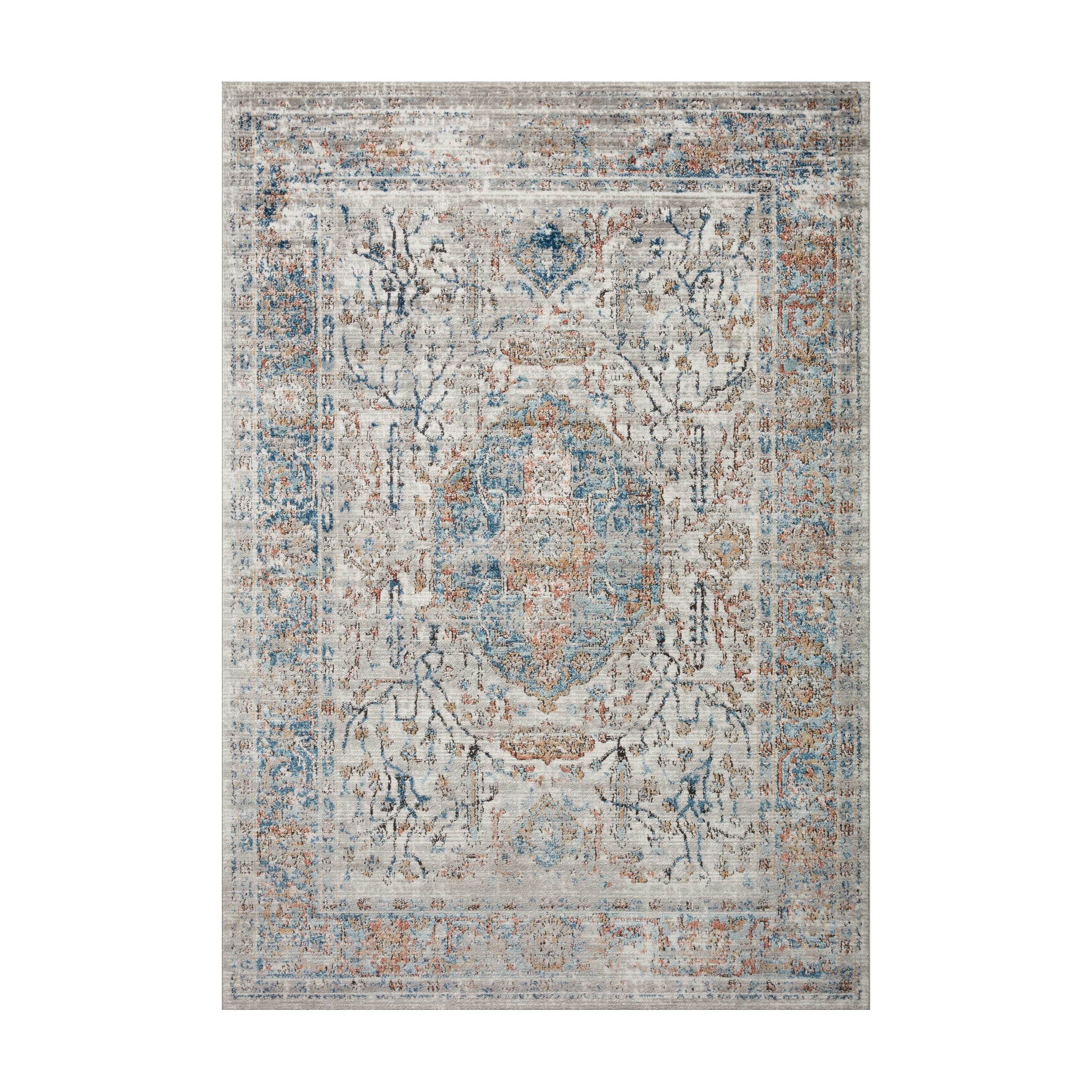 Loloi Bianca Stone / Multi Rug, 18" x 18"