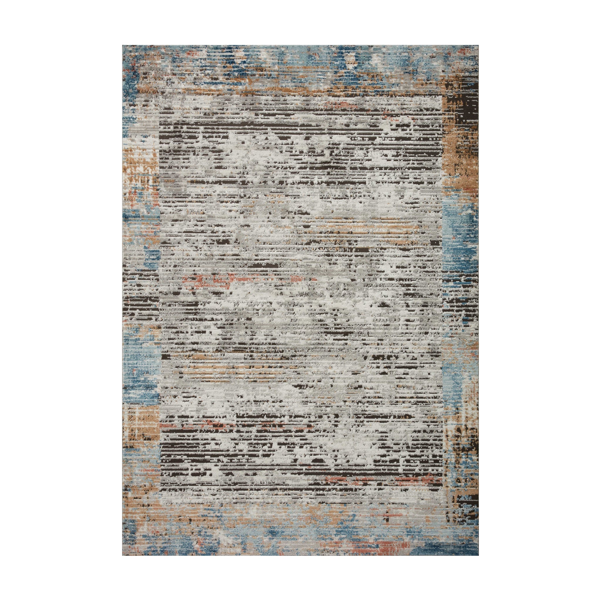 Loloi Bianca Ash / Multi Rug, 18" x 18"