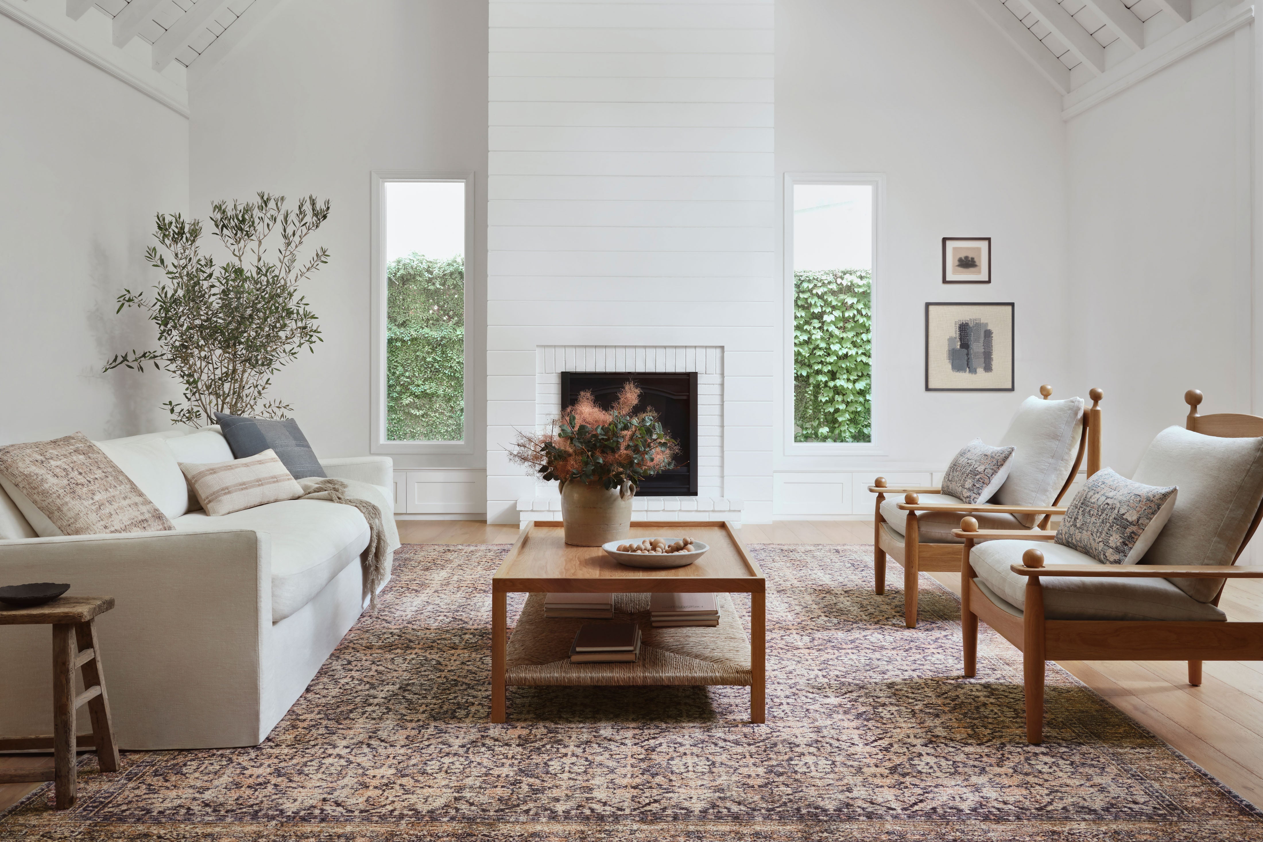 Amber Lewis x Loloi Billie Ink / Salmon Rug 0-patterned rugs Loloi