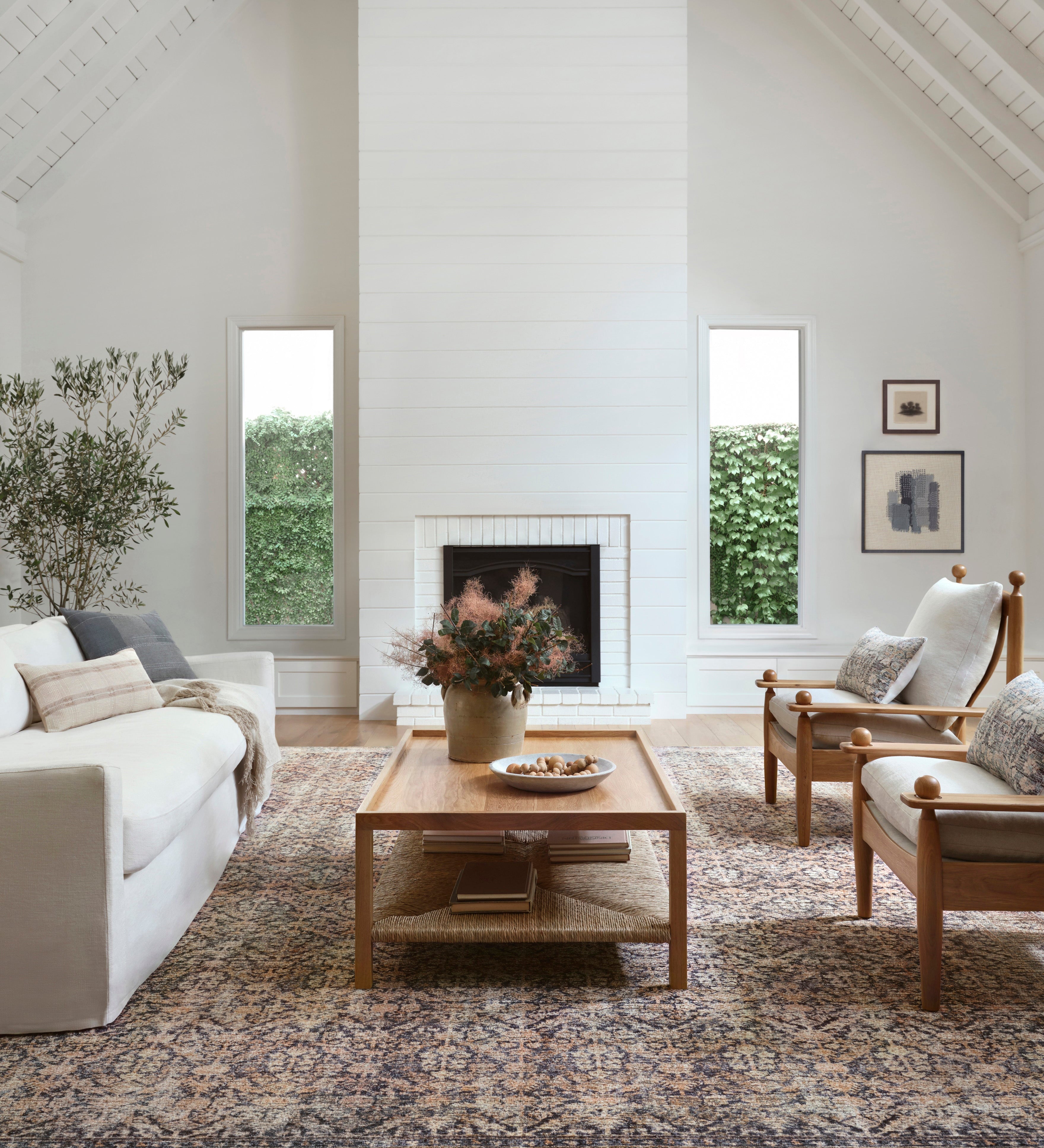 Amber Lewis x Loloi Billie Ink / Salmon Rug 0-patterned rugs Loloi