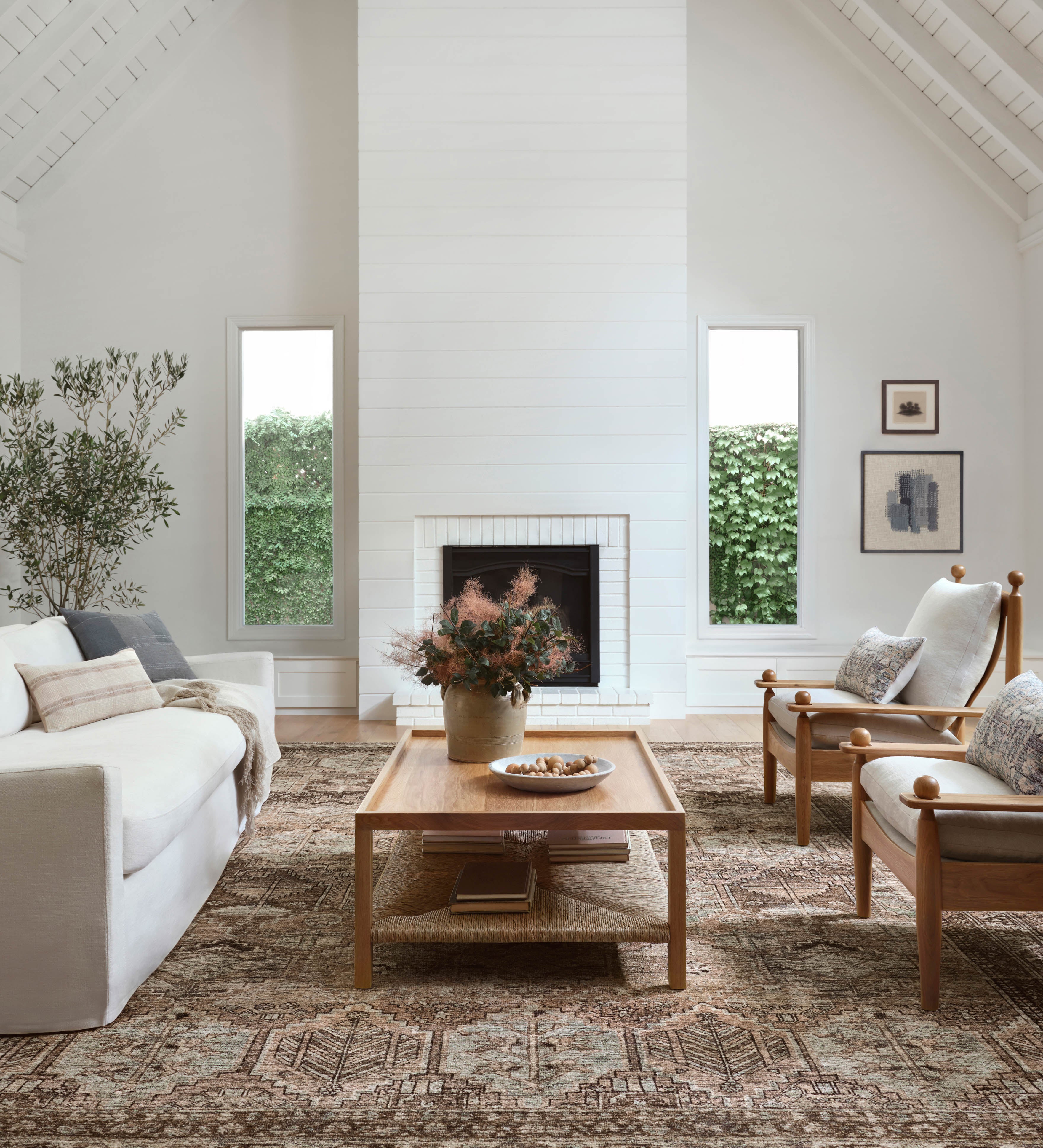 Amber Lewis x Loloi Billie Clay / Sage Rug 0-patterned rugs Loloi