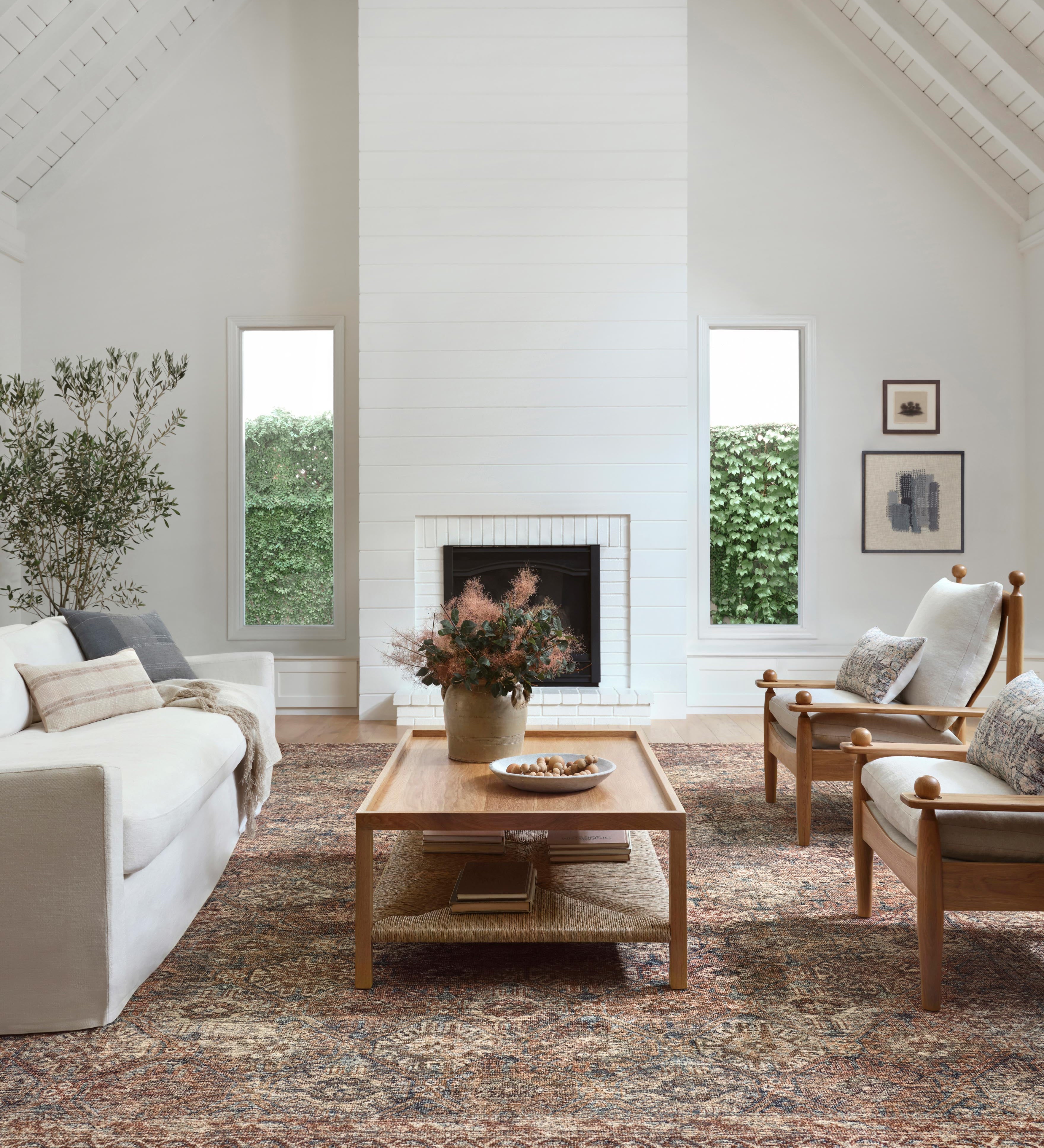 Amber Lewis x Loloi Billie Aqua / Rust Rug 0-patterned rugs Loloi