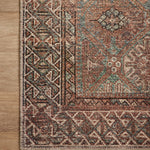 Amber Lewis x Loloi Billie Aqua / Rust Rug 0-patterned rugs Loloi