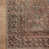Amber Lewis x Loloi Billie Aqua / Rust Rug 0-patterned rugs Loloi