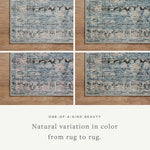 Amber Lewis x Loloi Billie Denim / Blush Rug 0-patterned rugs Loloi
