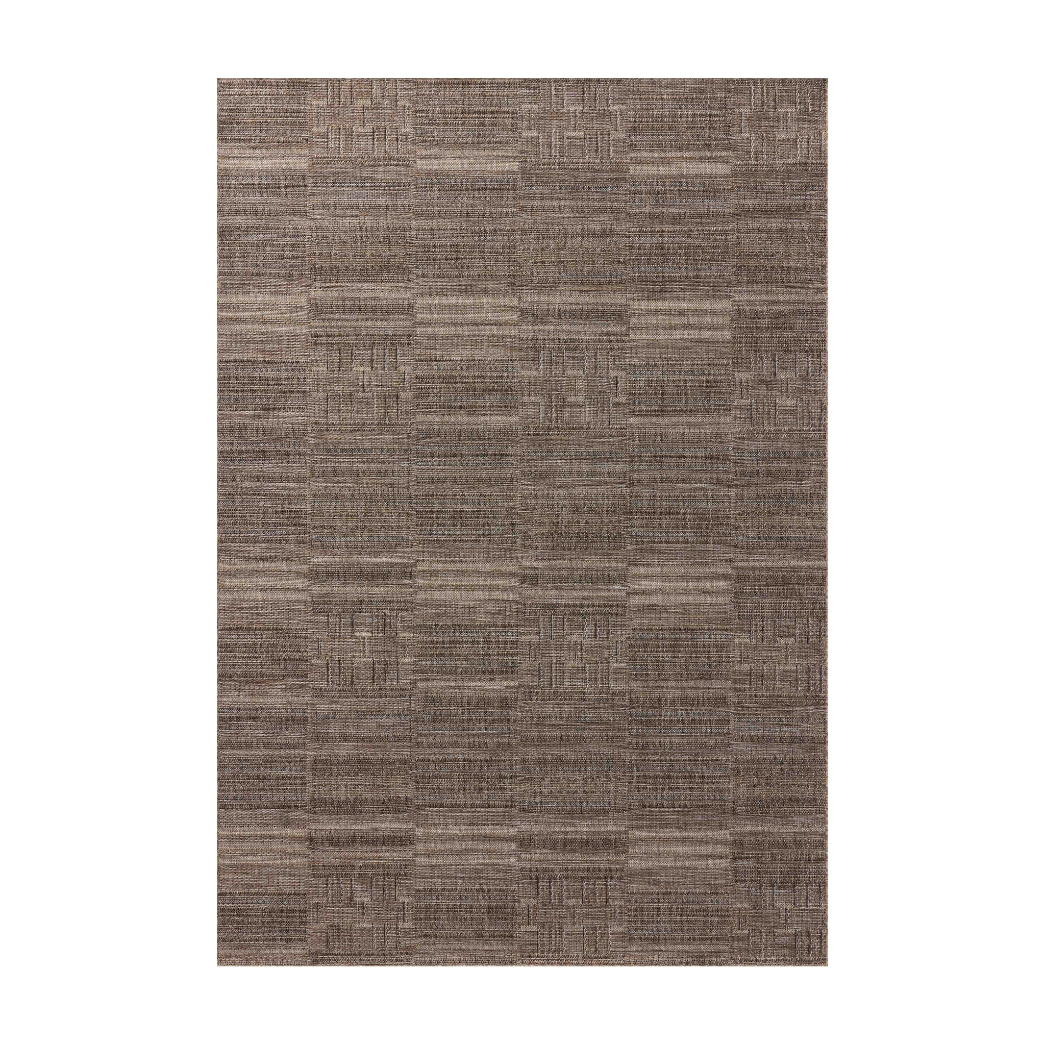 Loloi Birch Natural / Beige Indoor/Outdoor Rug, 18" x 18"