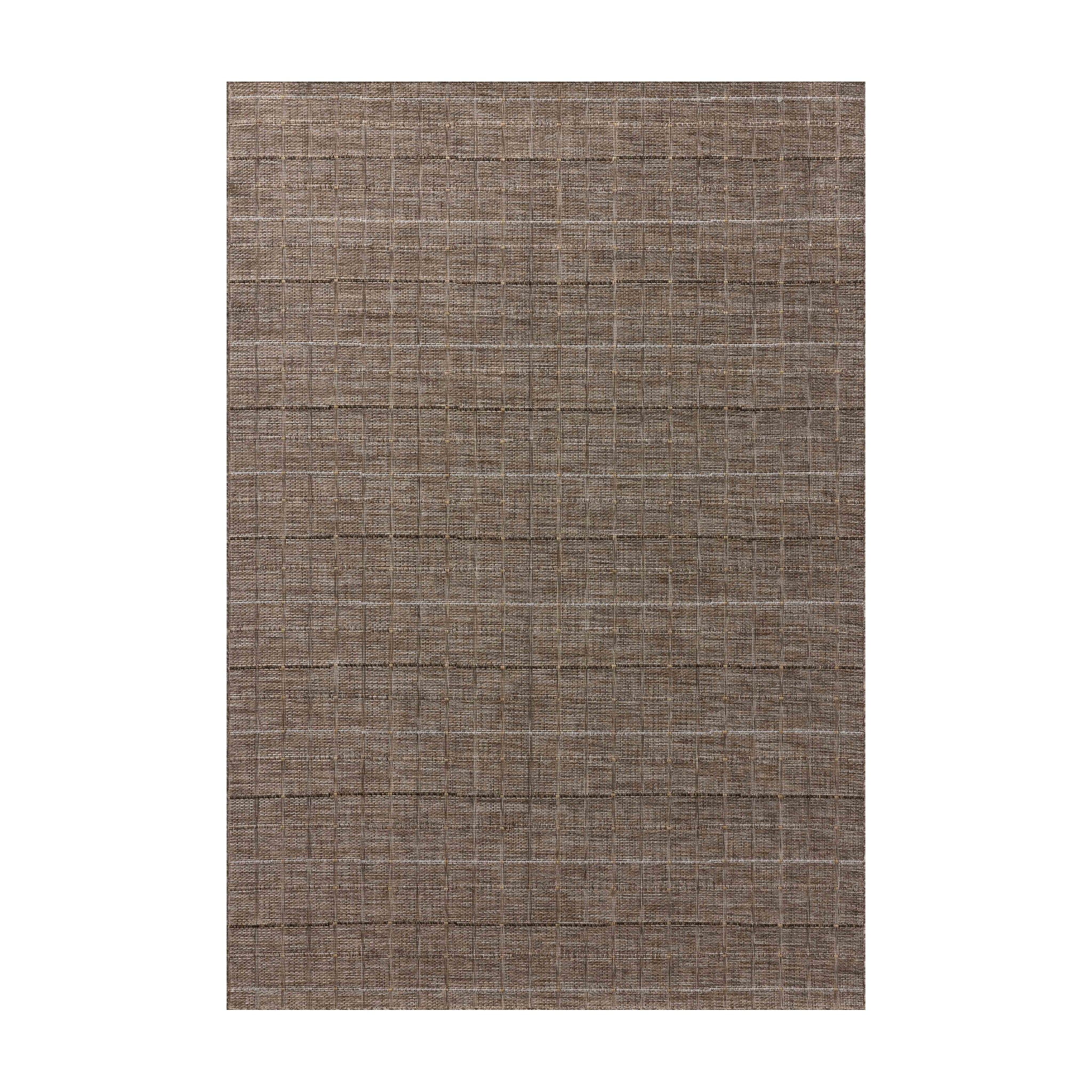 Loloi Birch Natural / Bark Indoor/Outdoor Rug, 18" x 18"