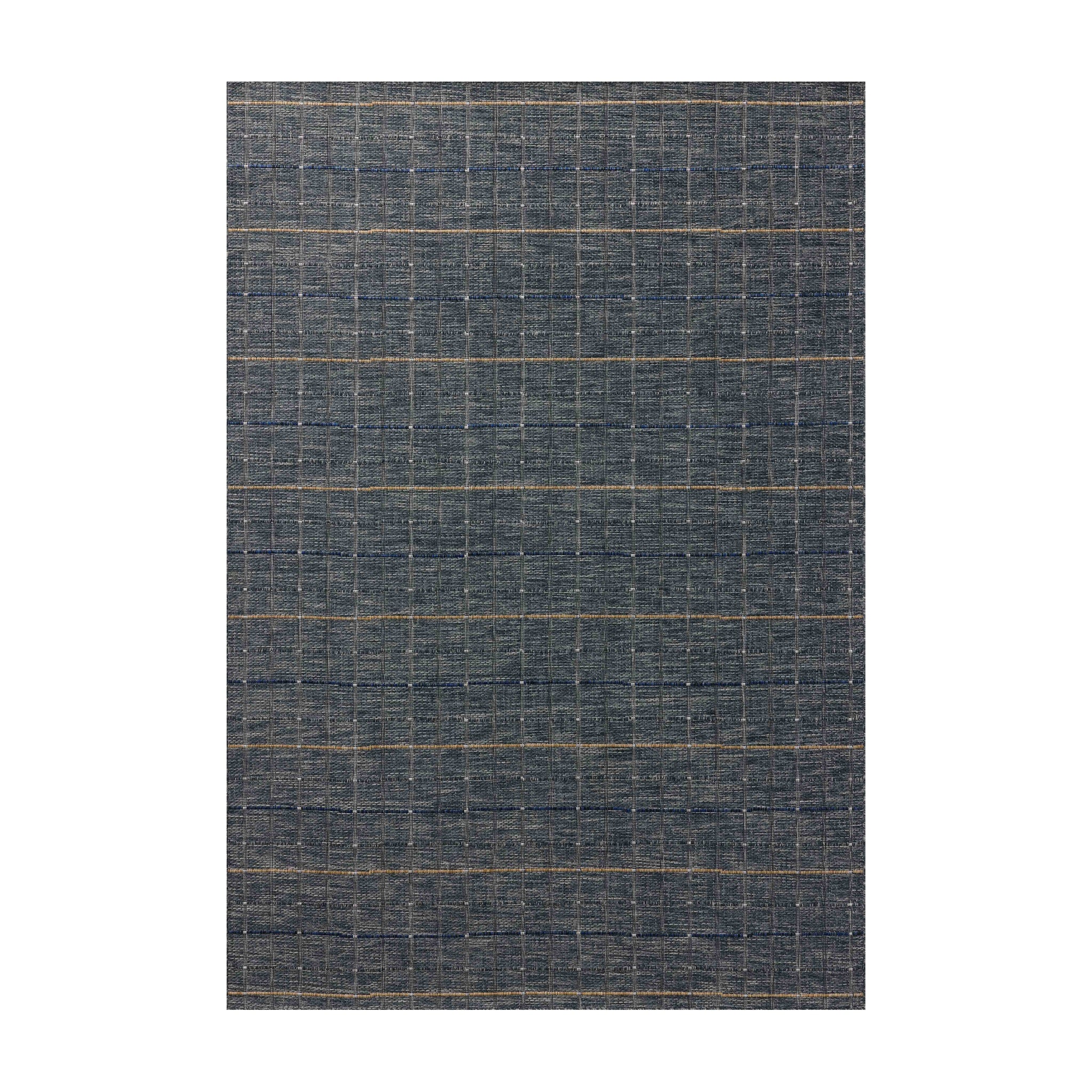 Loloi Birch Sky / Wheat Indoor/Outdoor Rug, 18" x 18"