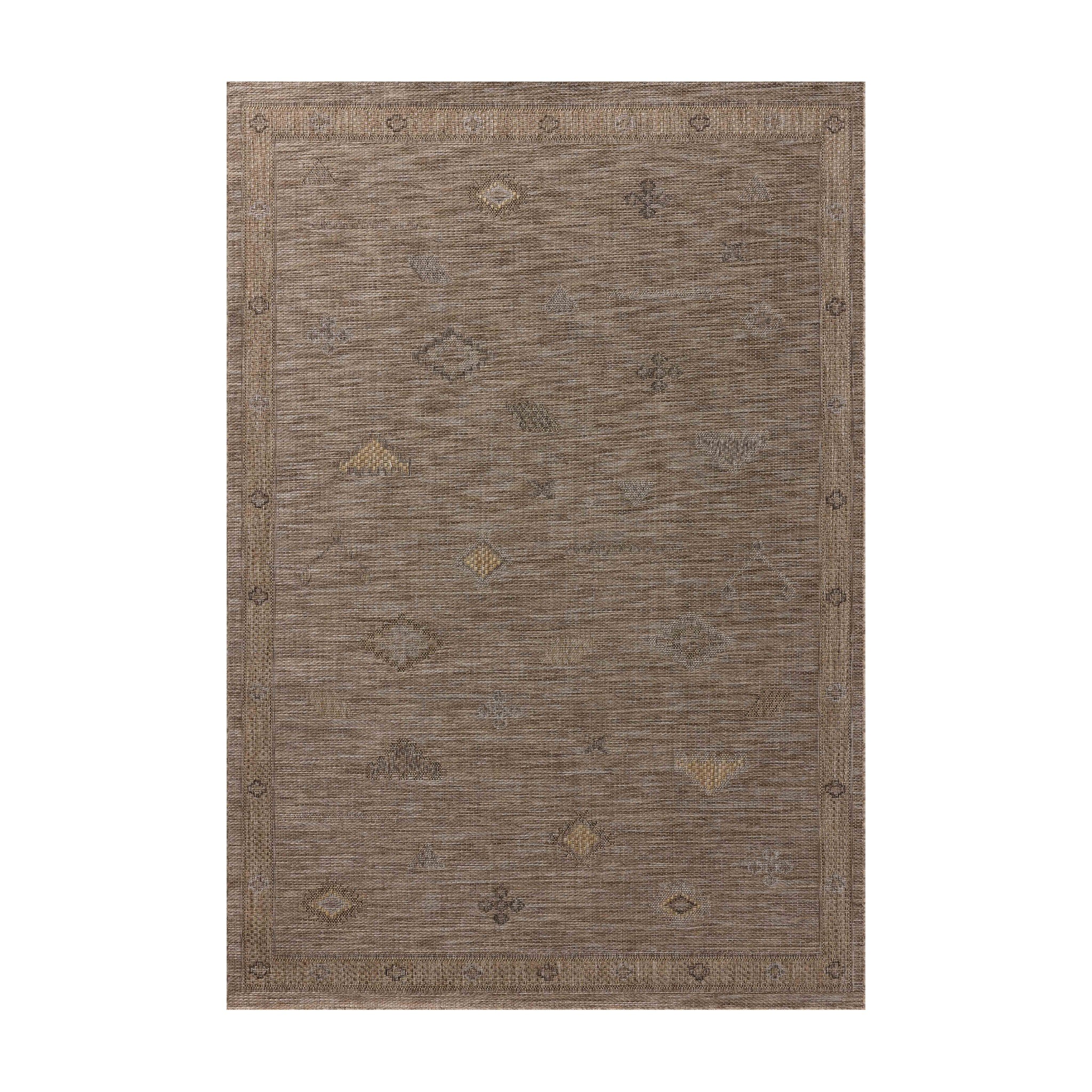 Loloi Birch Natural / Sand Indoor/Outdoor Rug, 18" x 18"