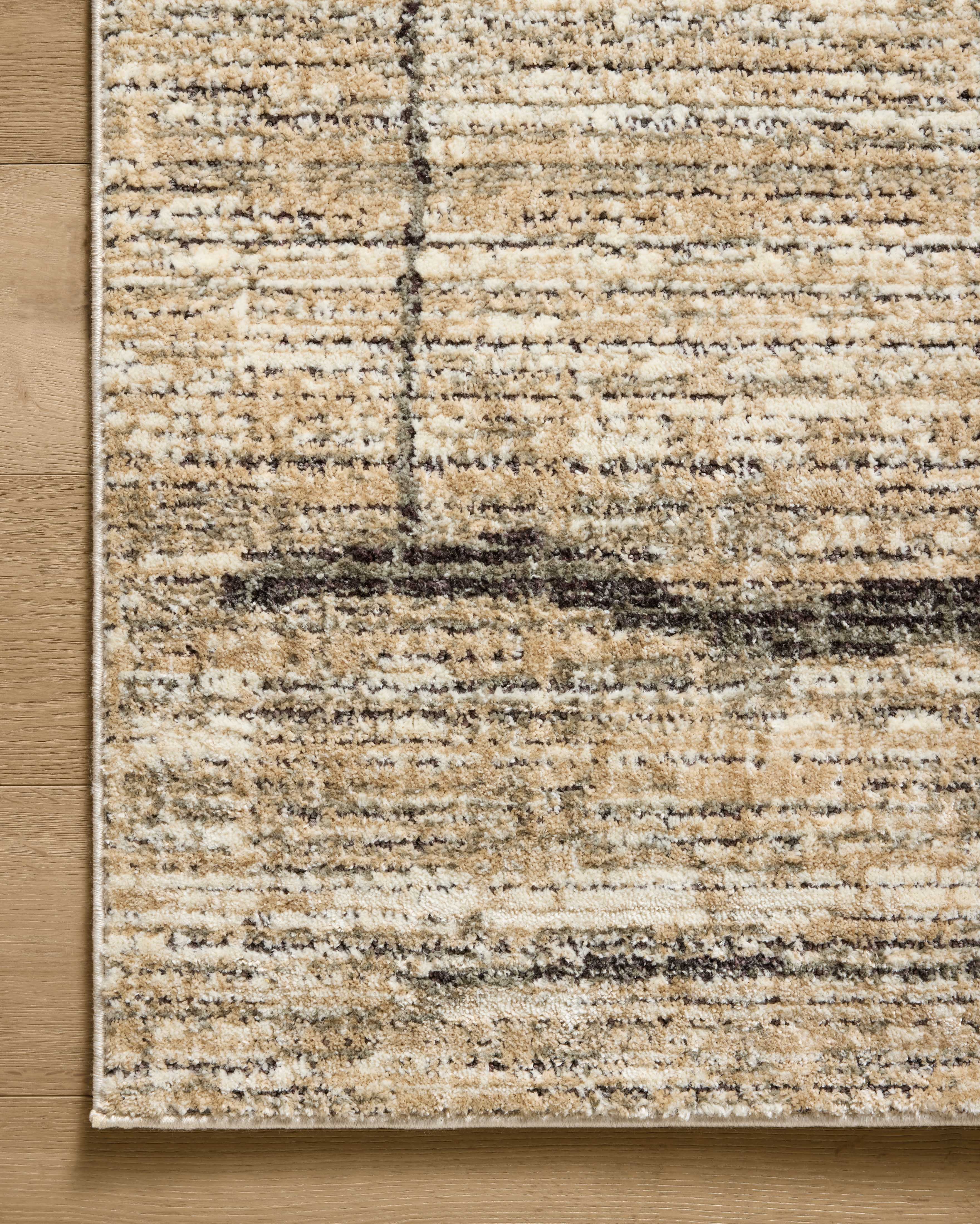 Jeremiah Brent x Loloi Bleecker Natural / Charcoal Rug RUGS-geometric Loloi