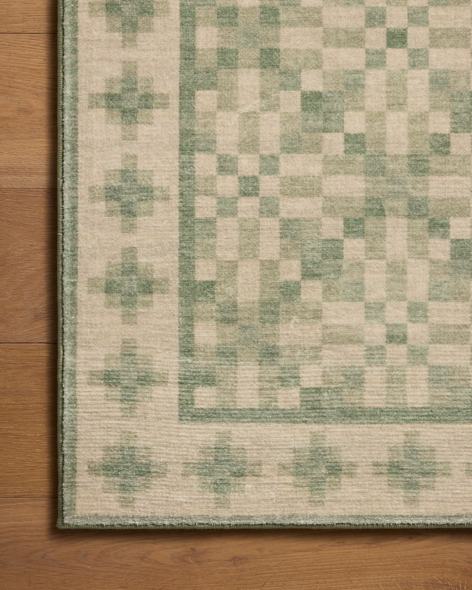 Chris Loves Julia x Loloi Bobby Beige / Green Rug - Rug & Weave