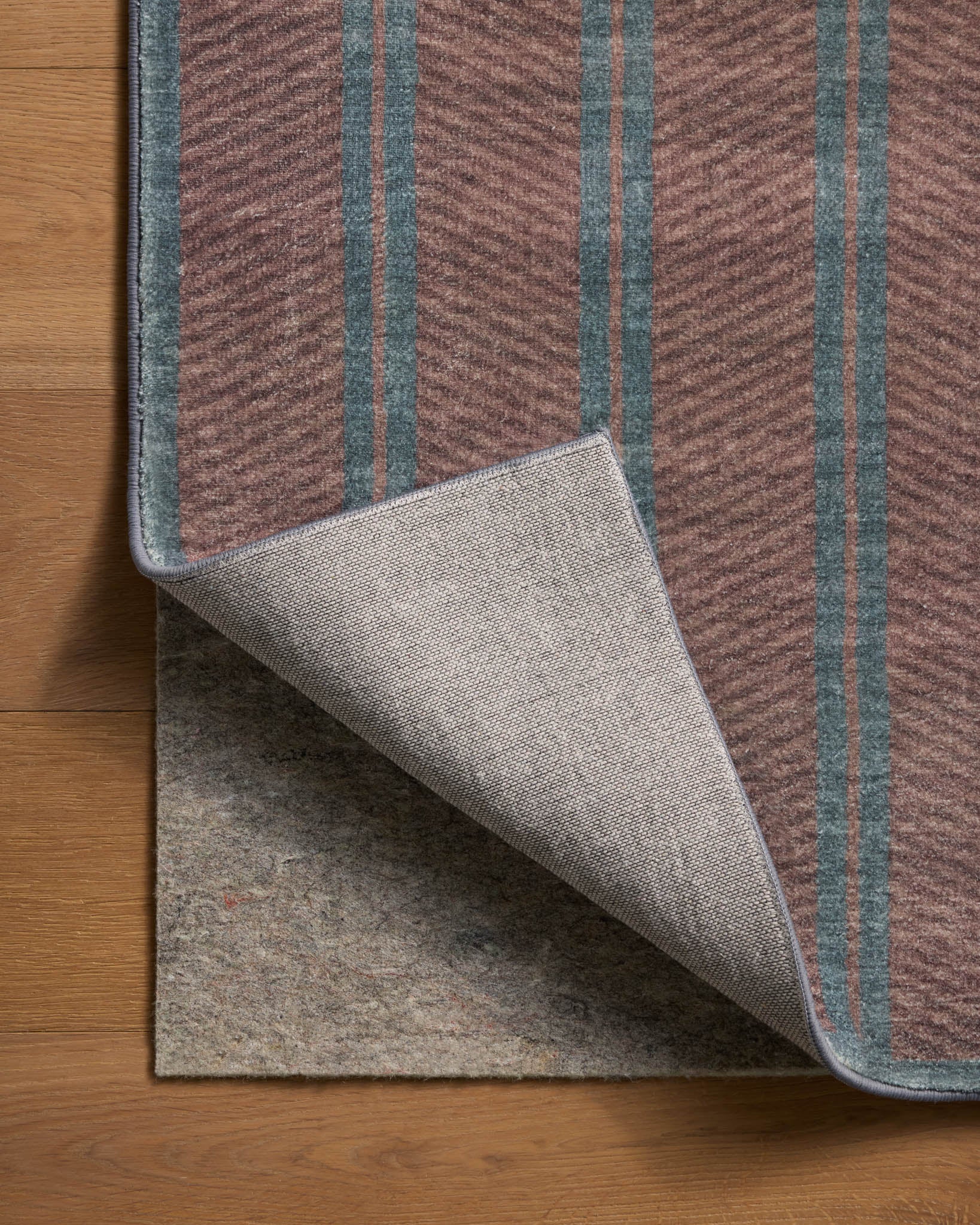Chris Loves Julia x Loloi Bobby Merlot / Denim Rug - Rug & Weave