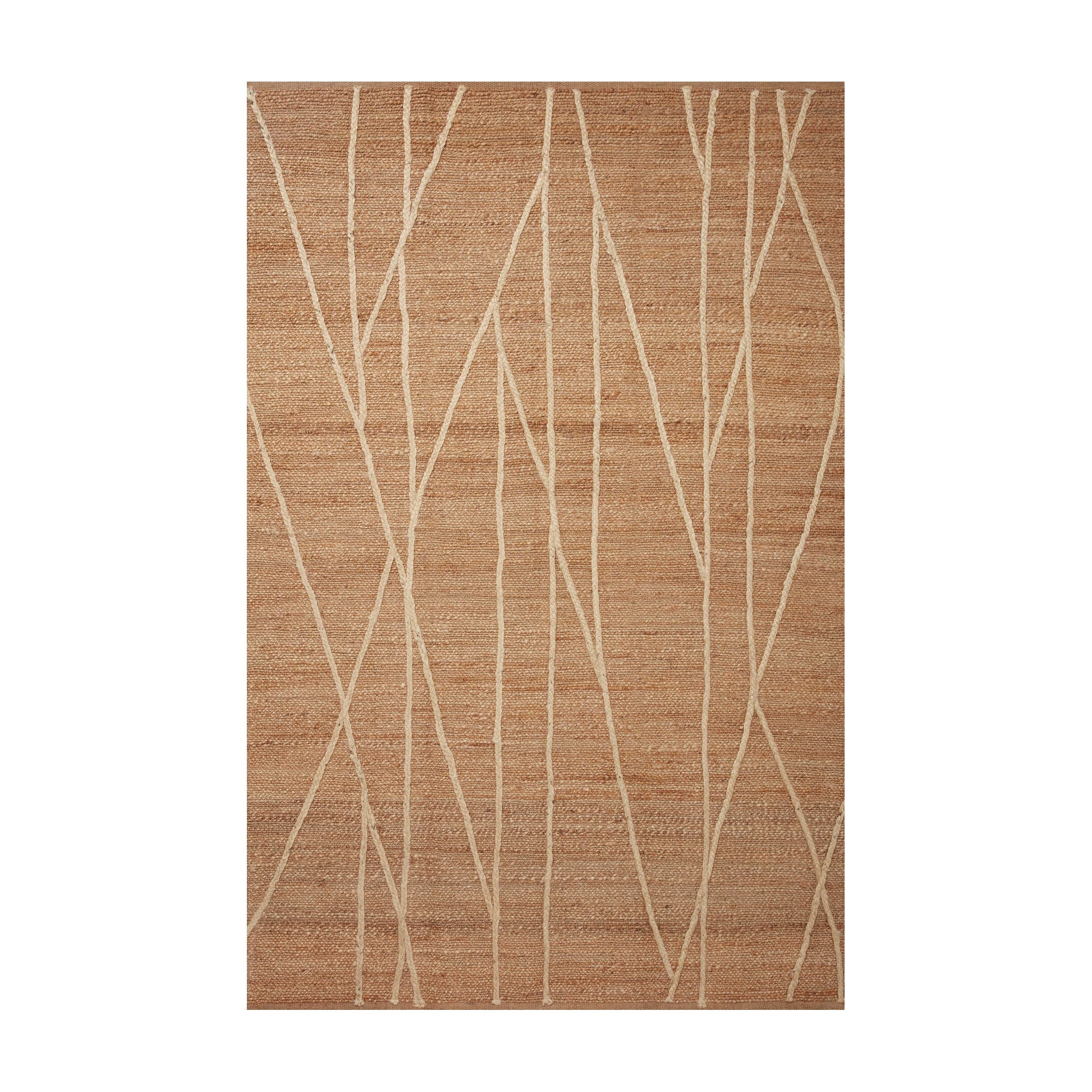 Loloi Bodhi Natural / Ivory Rug, 18" x 18"