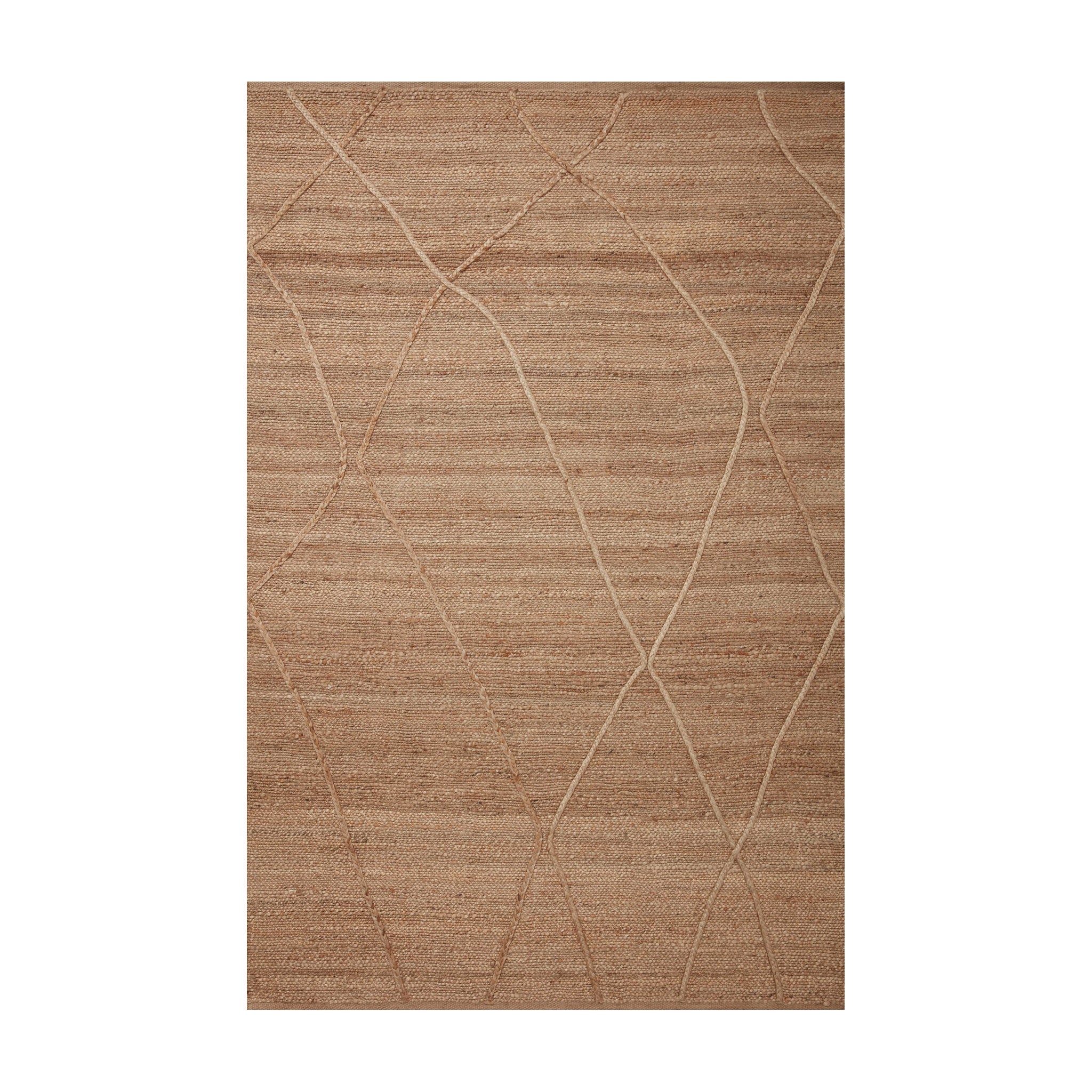 Loloi Bodhi Natural Rug, 18" x 18"
