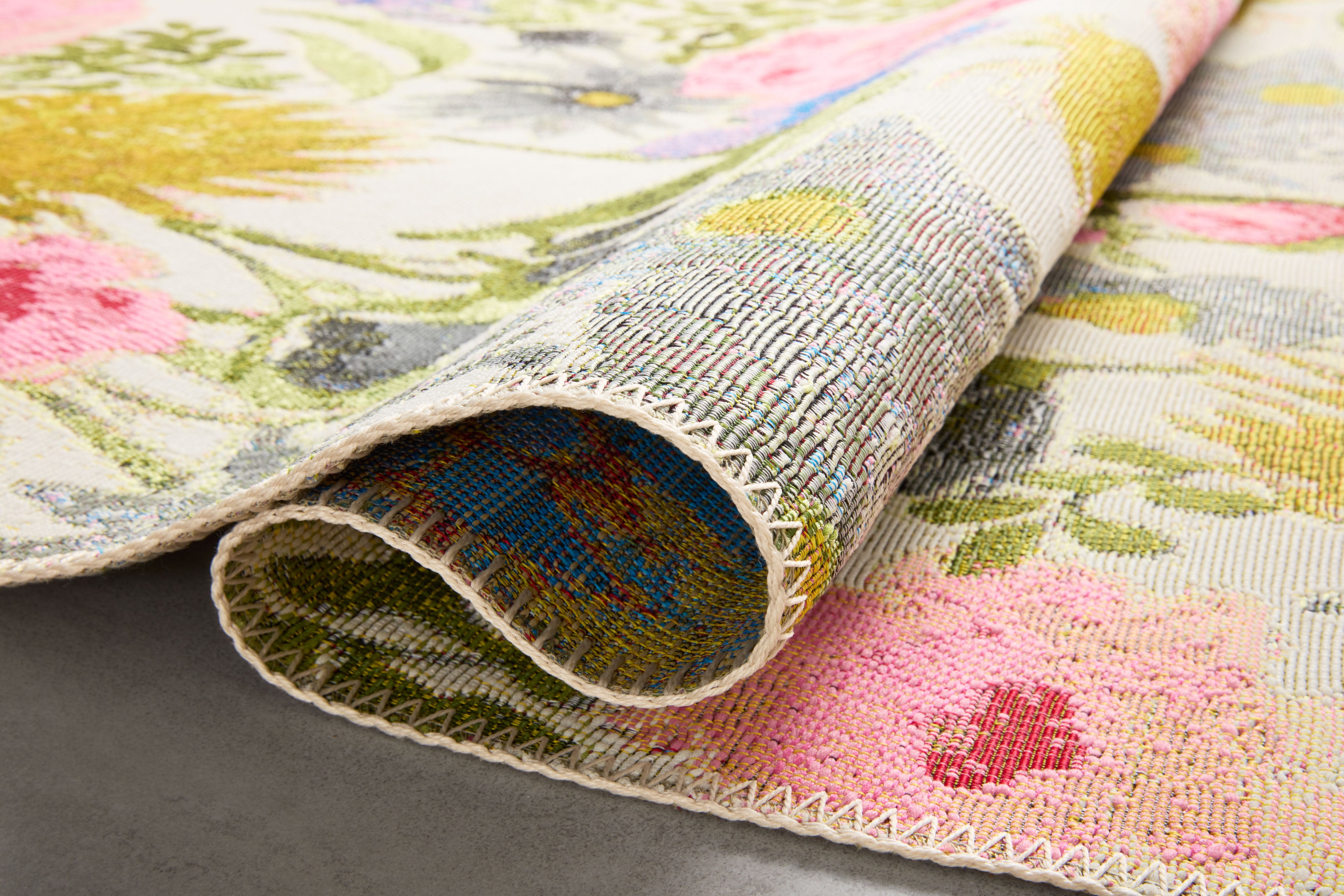 Loloi Botanical Ivory / Multi Rug RUGS - synthetic Loloi