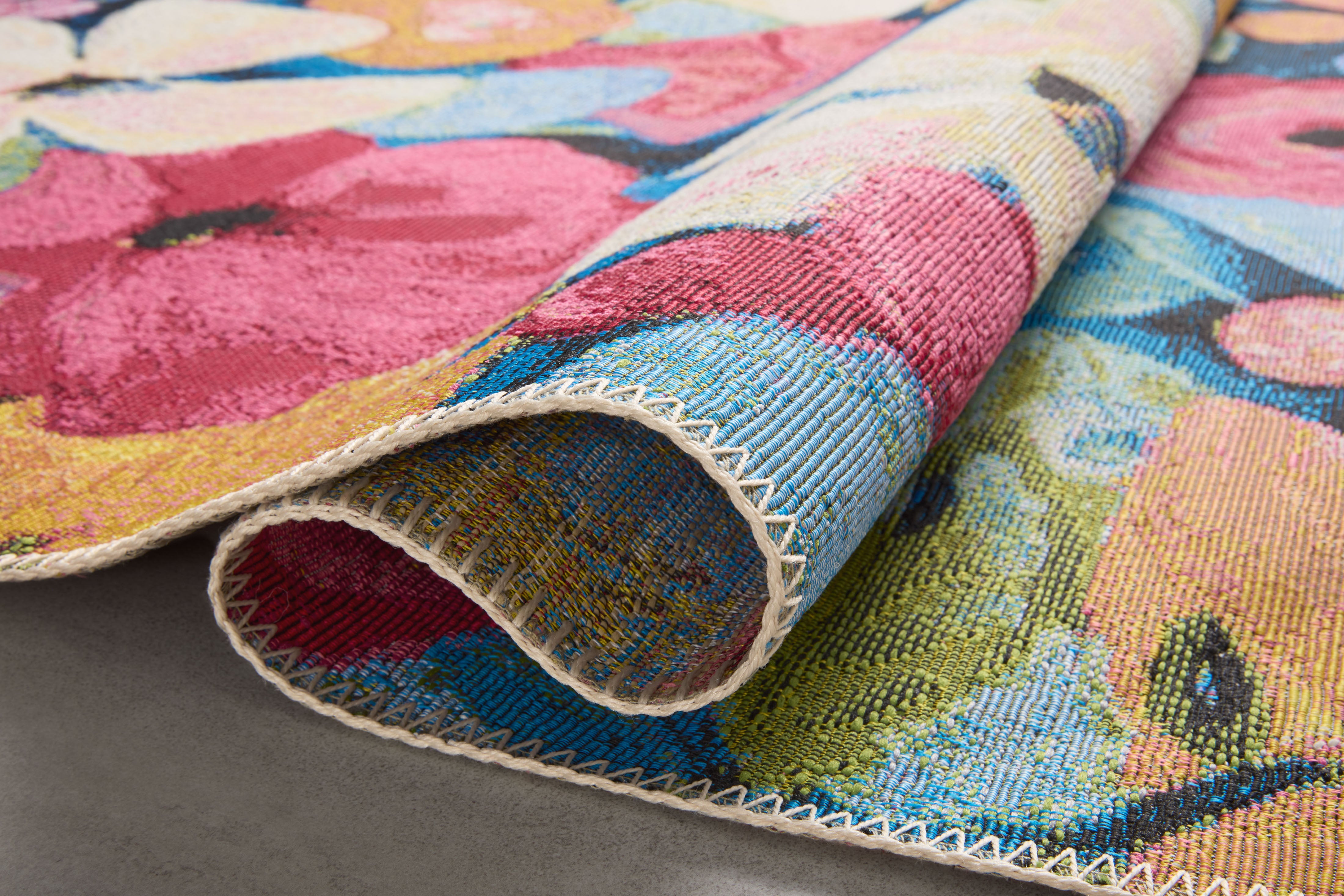 Loloi Botanical Navy / Multi Rug RUGS - synthetic Loloi