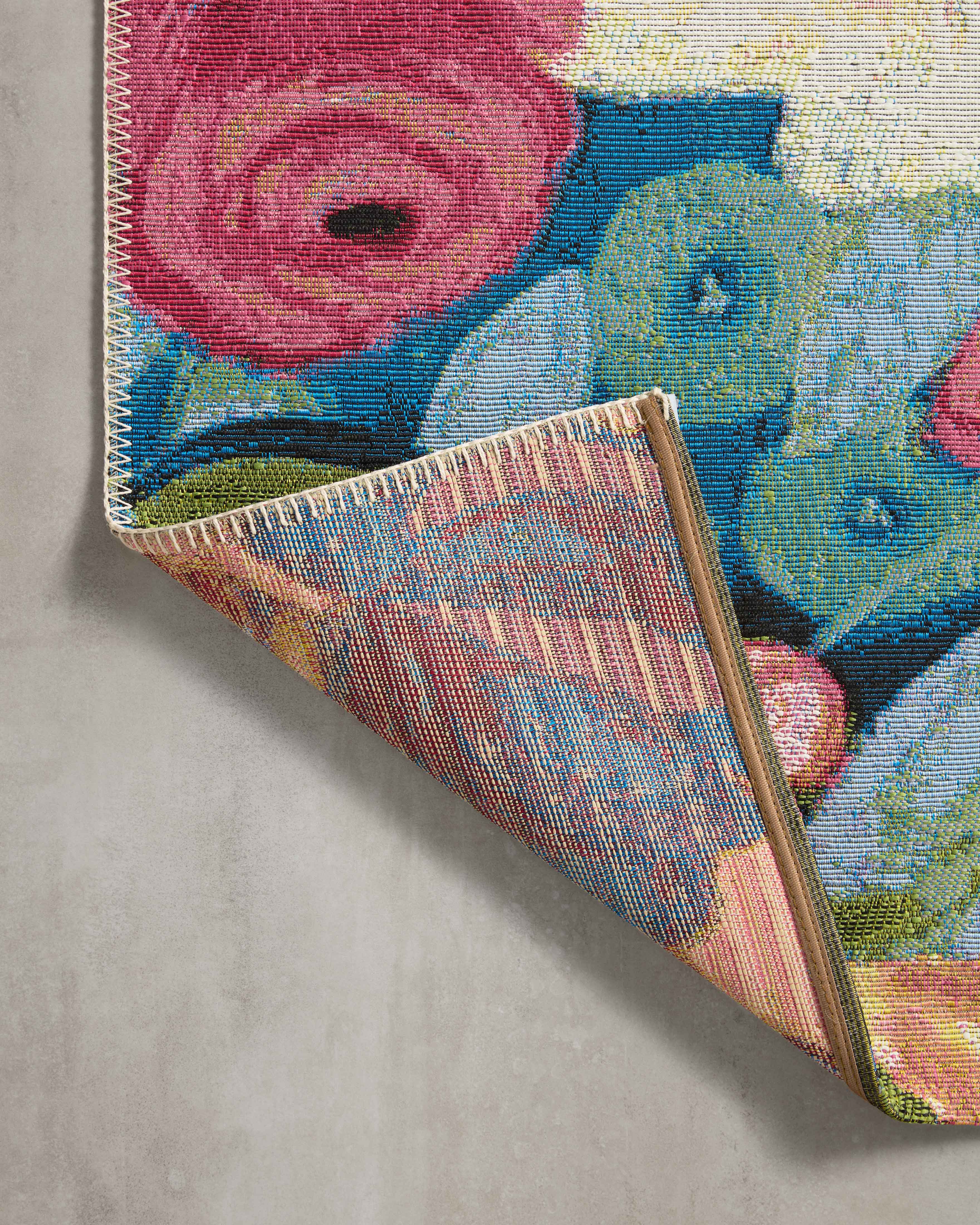 Loloi Botanical Navy / Multi Rug RUGS - synthetic Loloi