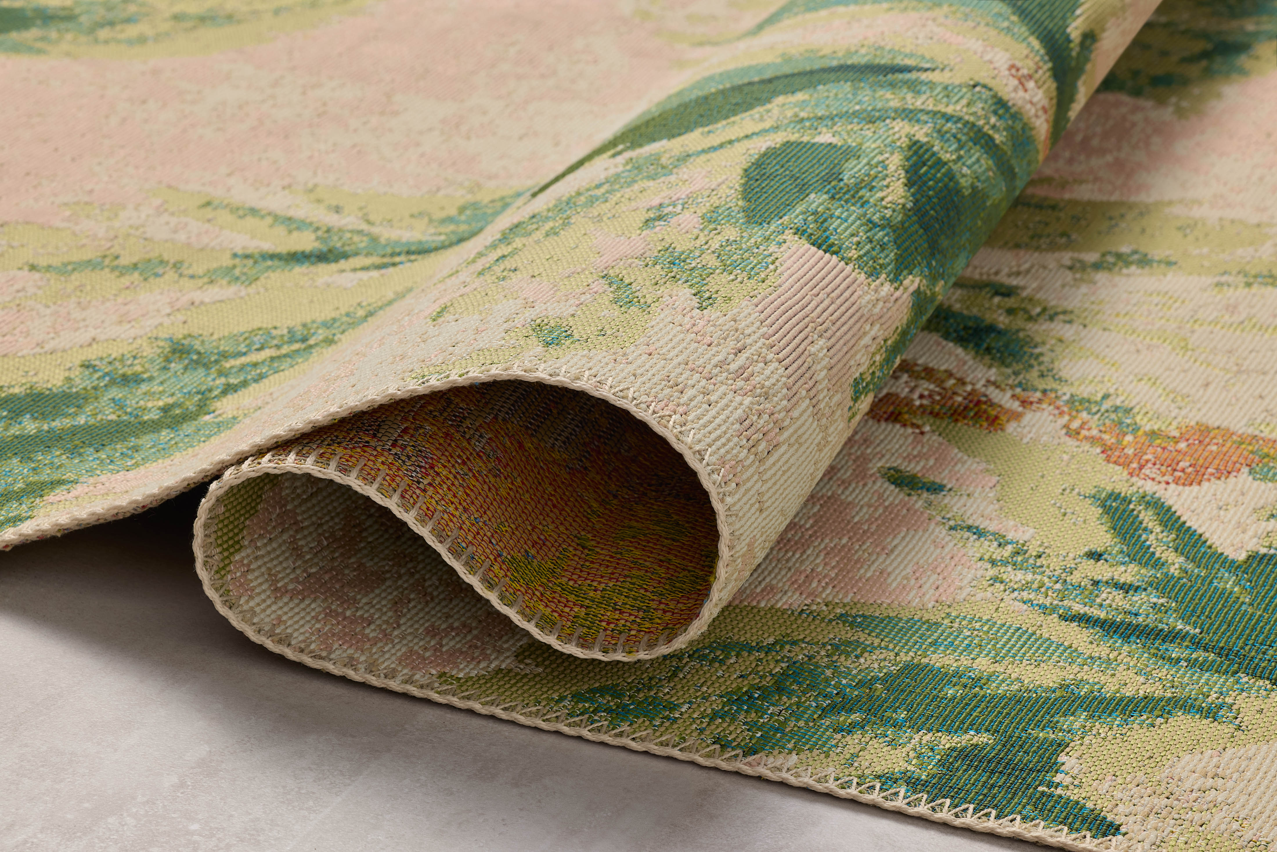 Loloi Botanical Clay / Green Rug RUGS - synthetic Loloi