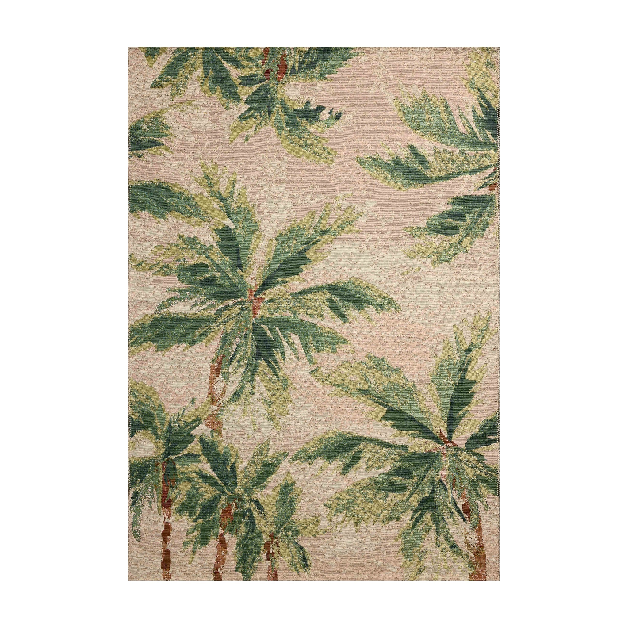 Loloi Botanical Clay / Green Rug, 18" x 18"