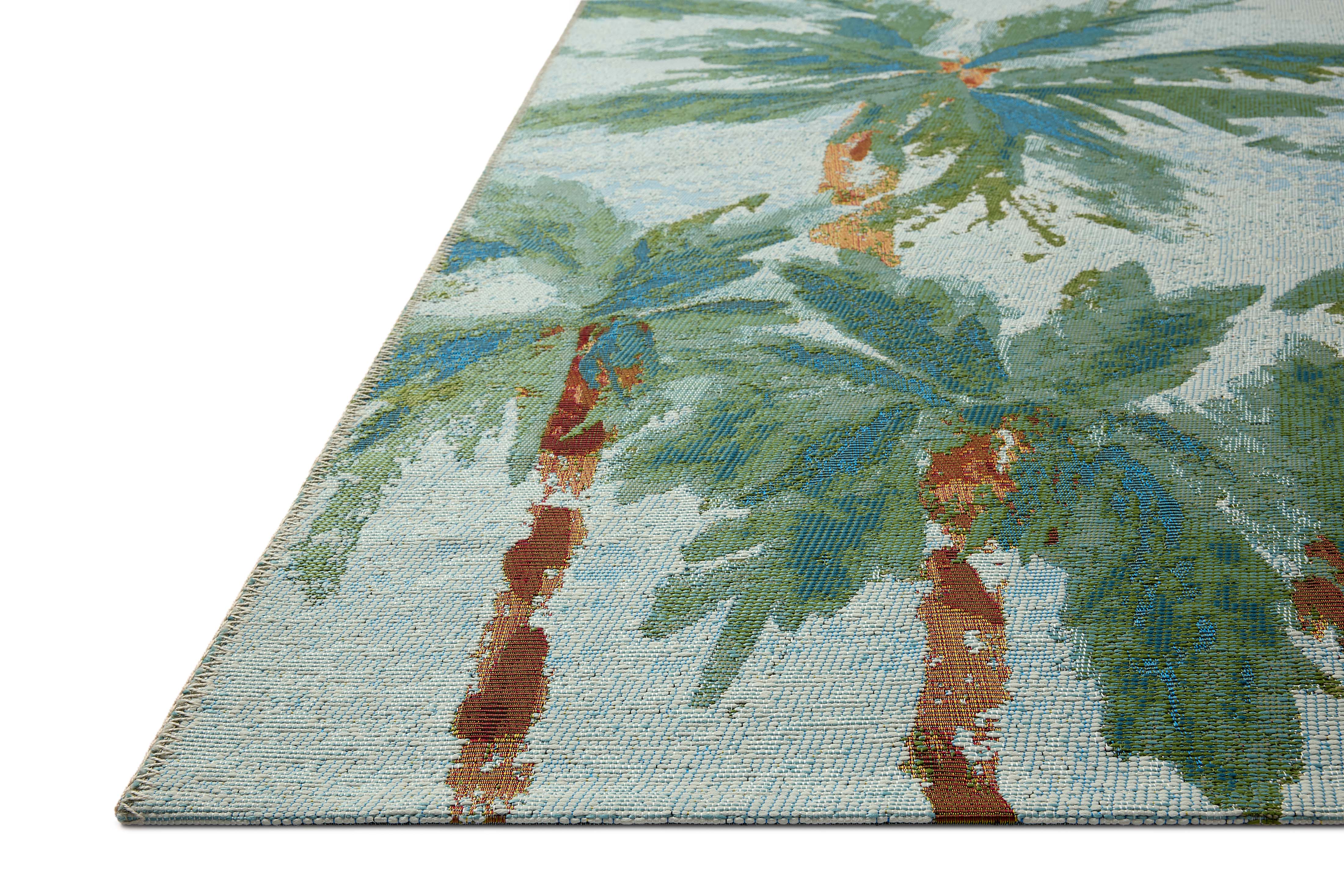 Loloi Botanical Sky / Green Rug RUGS - synthetic Loloi