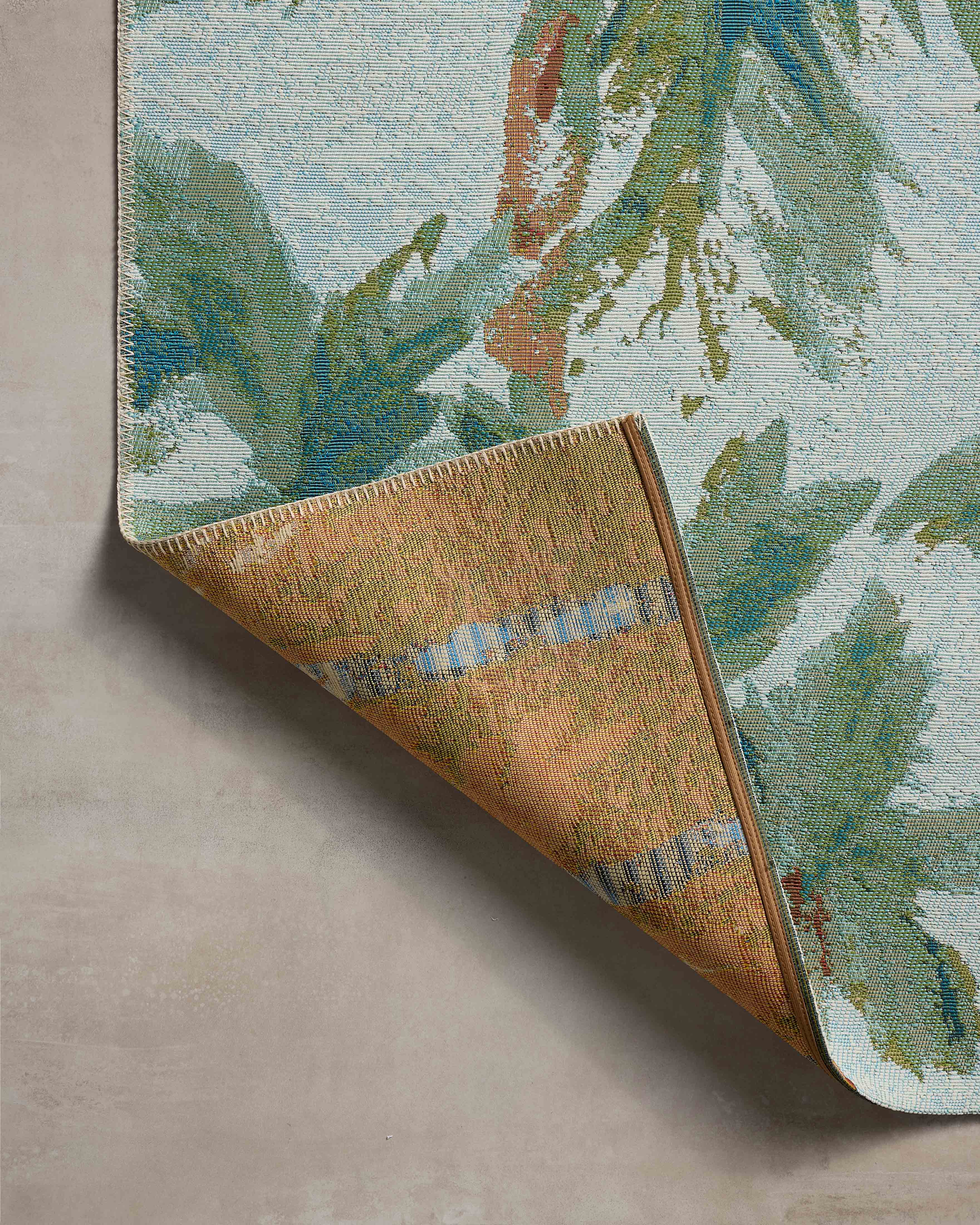 Loloi Botanical Sky / Green Rug RUGS - synthetic Loloi