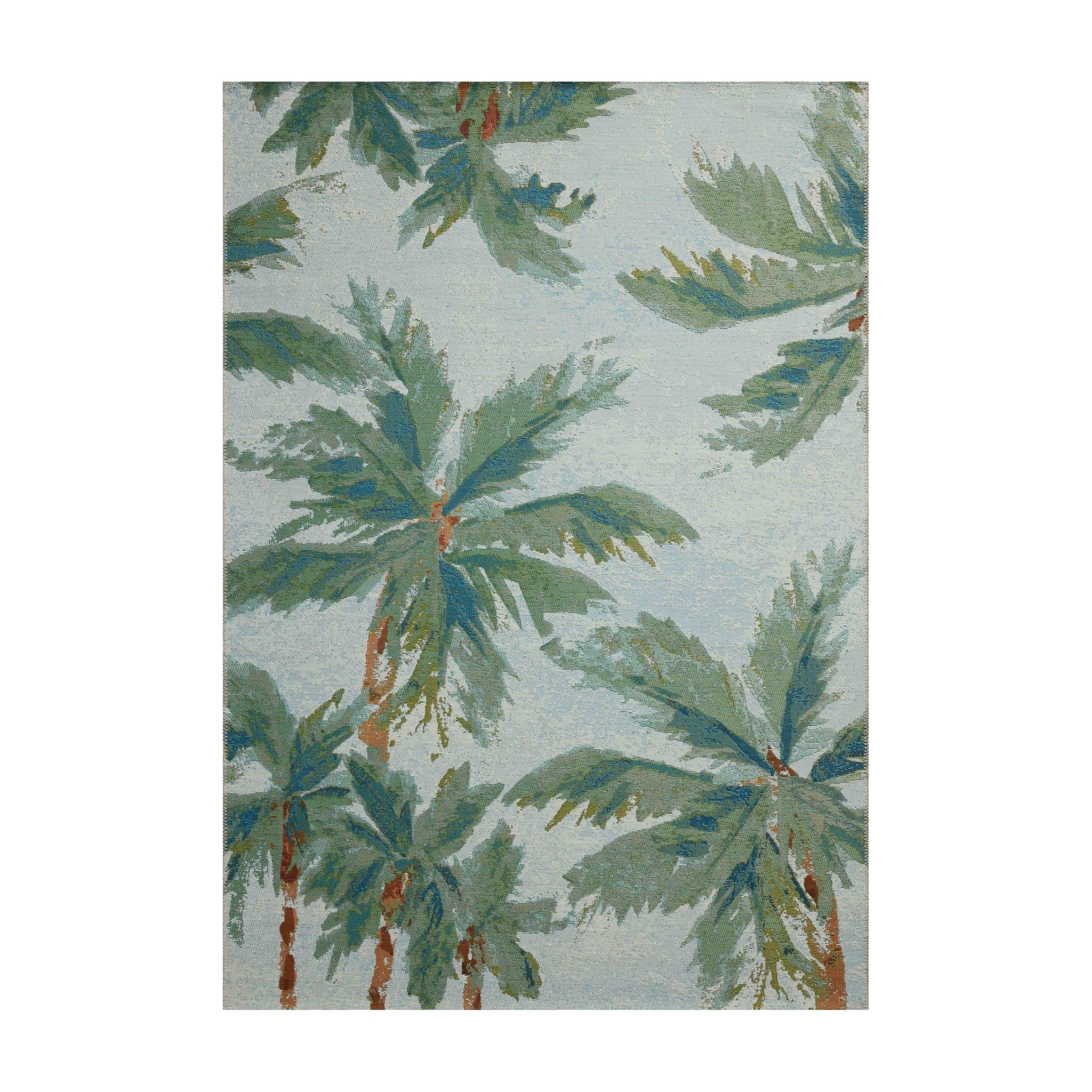 Loloi Botanical Sky / Green Rug, 2'5" x 7'8"