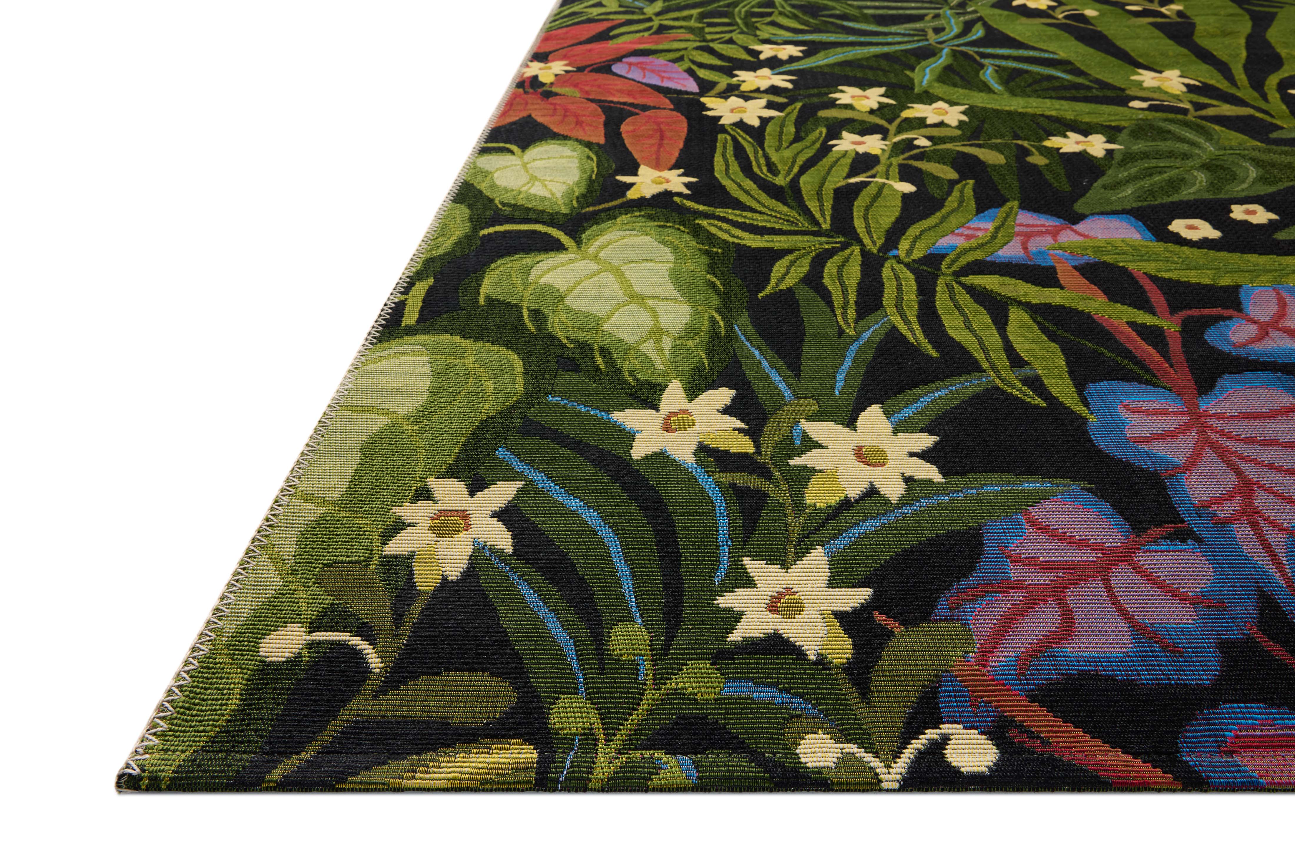 Loloi Botanical Onyx / Multi Sample Indoor/Outdoor Rug RUGS - synthetic Loloi