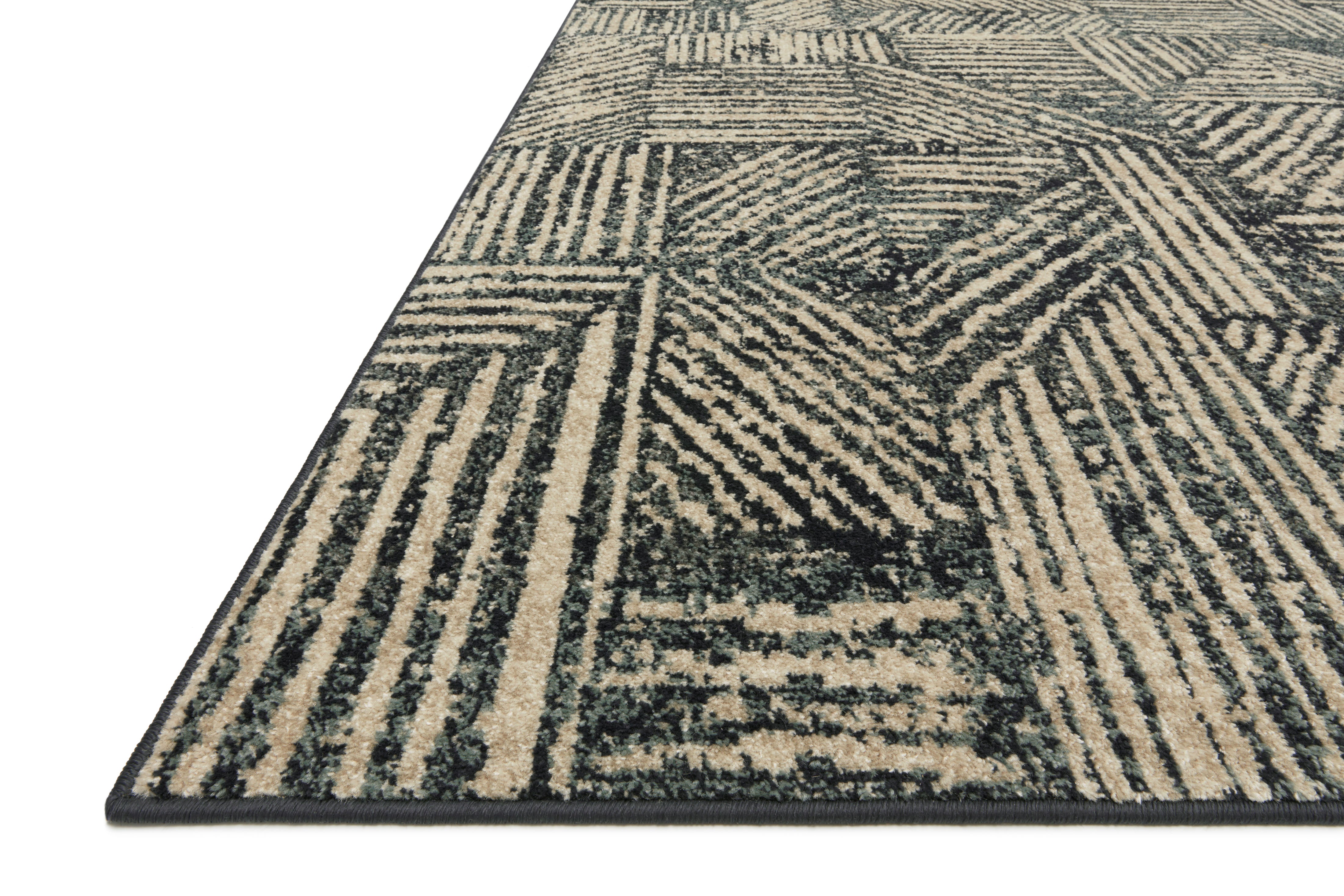 Loloi Bowery Midnight / Taupe Rug Loloi