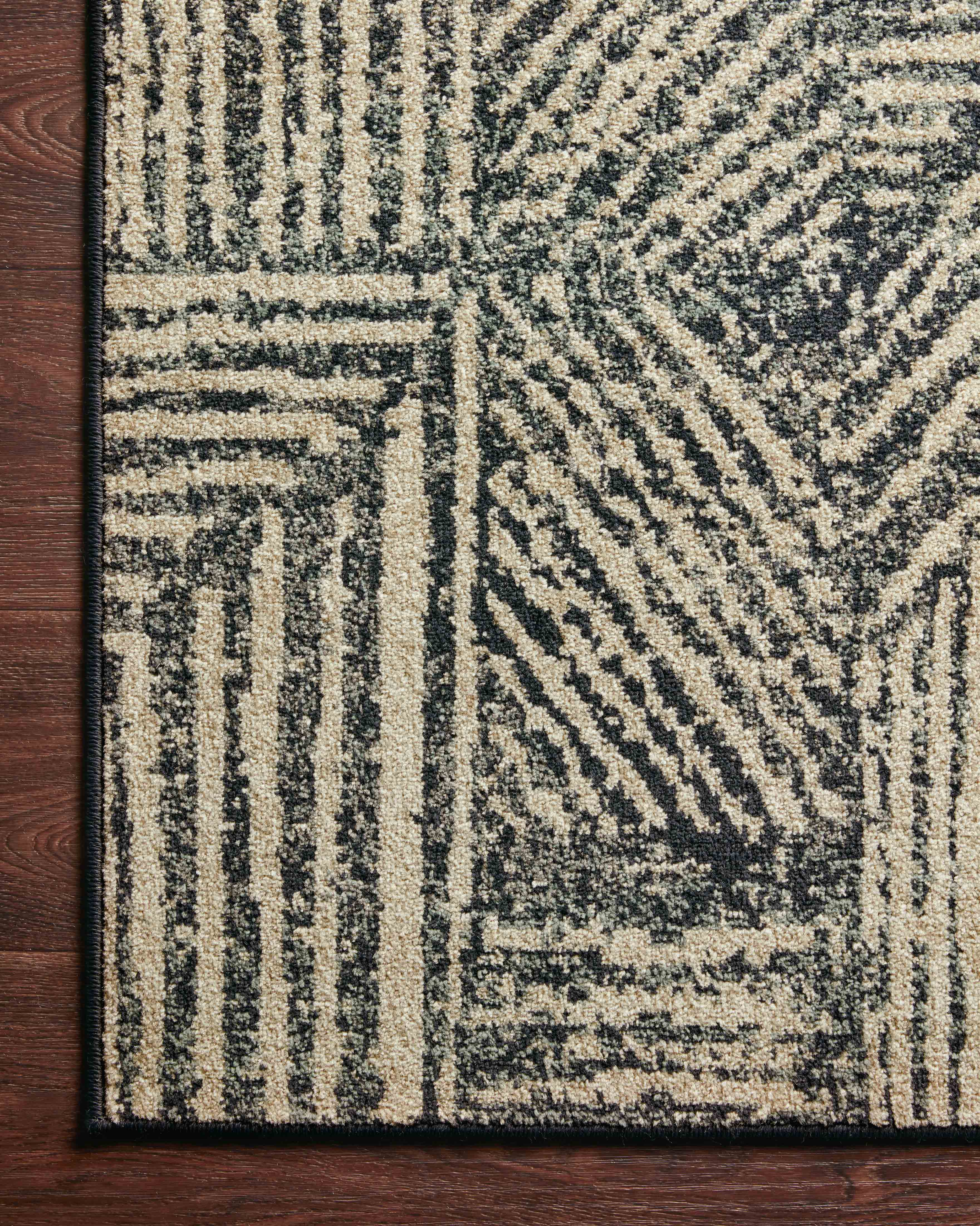 Loloi Bowery Midnight / Taupe Rug Loloi