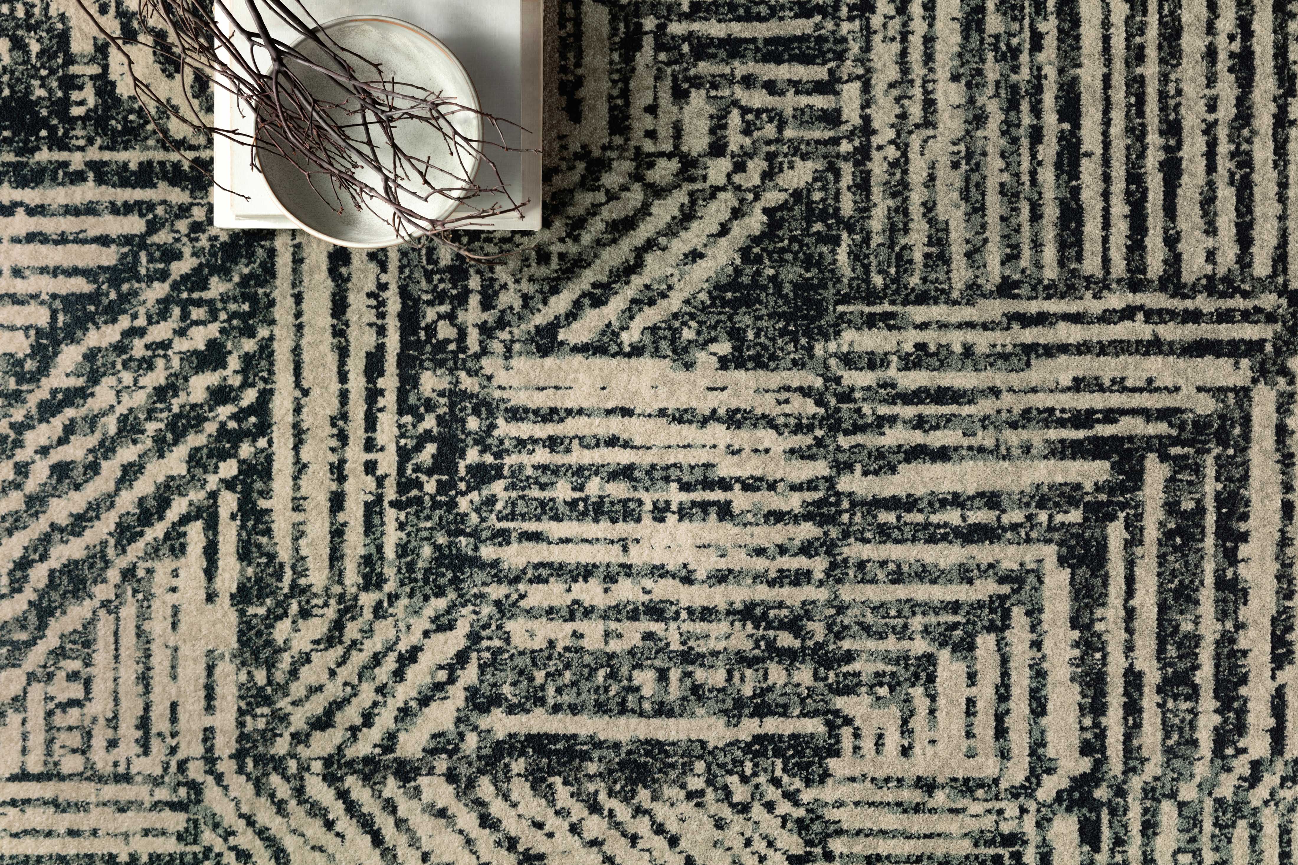 Loloi Bowery Midnight / Taupe Rug Loloi