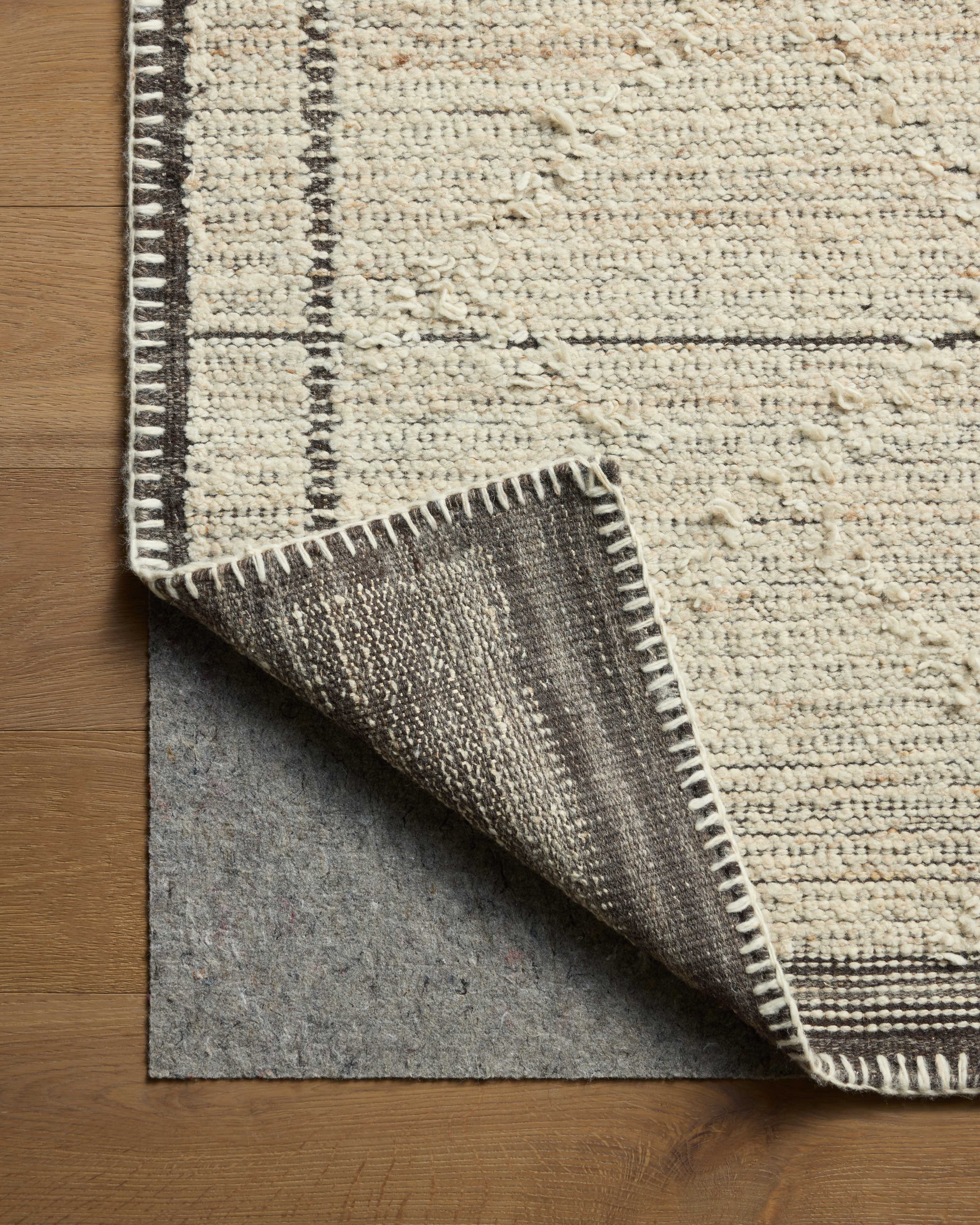Amber Lewis x Loloi Bowie Ivory / Mocha Rug RUGS - wool Loloi