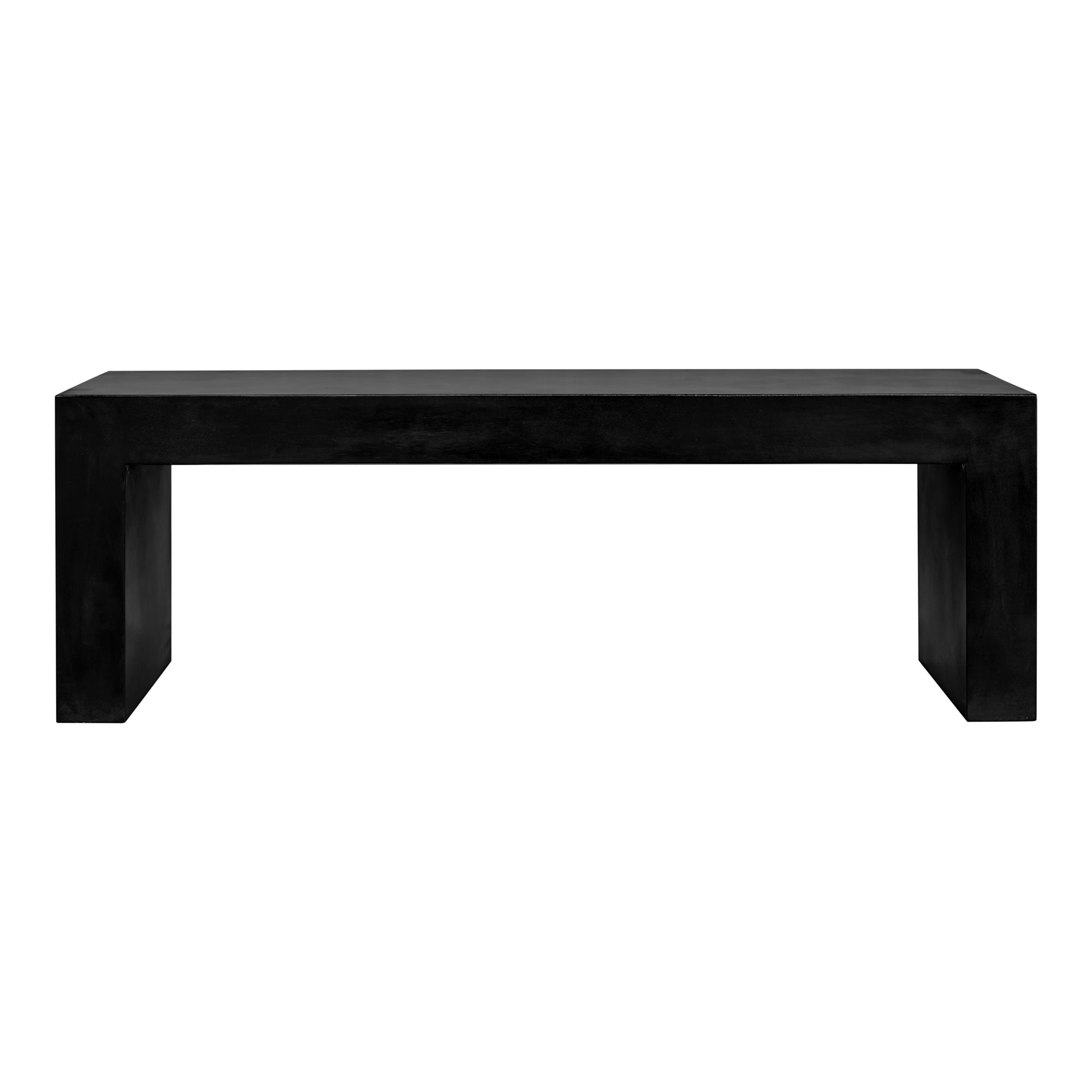 Lowen Outdoor Bench FURNITURE - outdoor bench Moe's Furniture Black