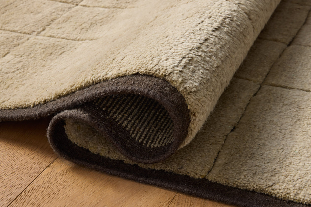 Leanne Ford x Loloi Bracken Espresso / Pebble Rug RUGS - wool Loloi