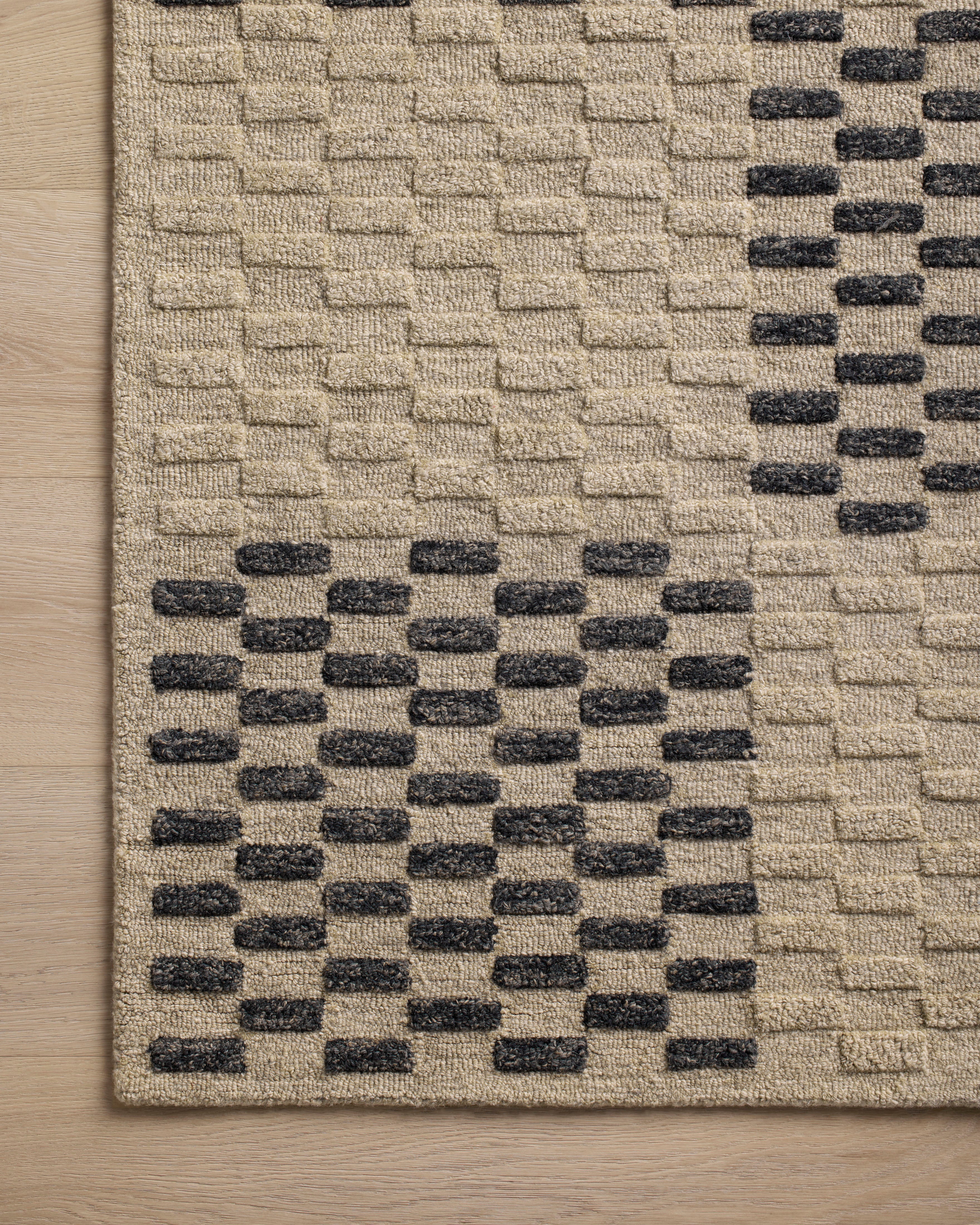 Chris Loves Julia x Loloi Bradley Beige / Midnight Rug 0-RUGS-wool Loloi