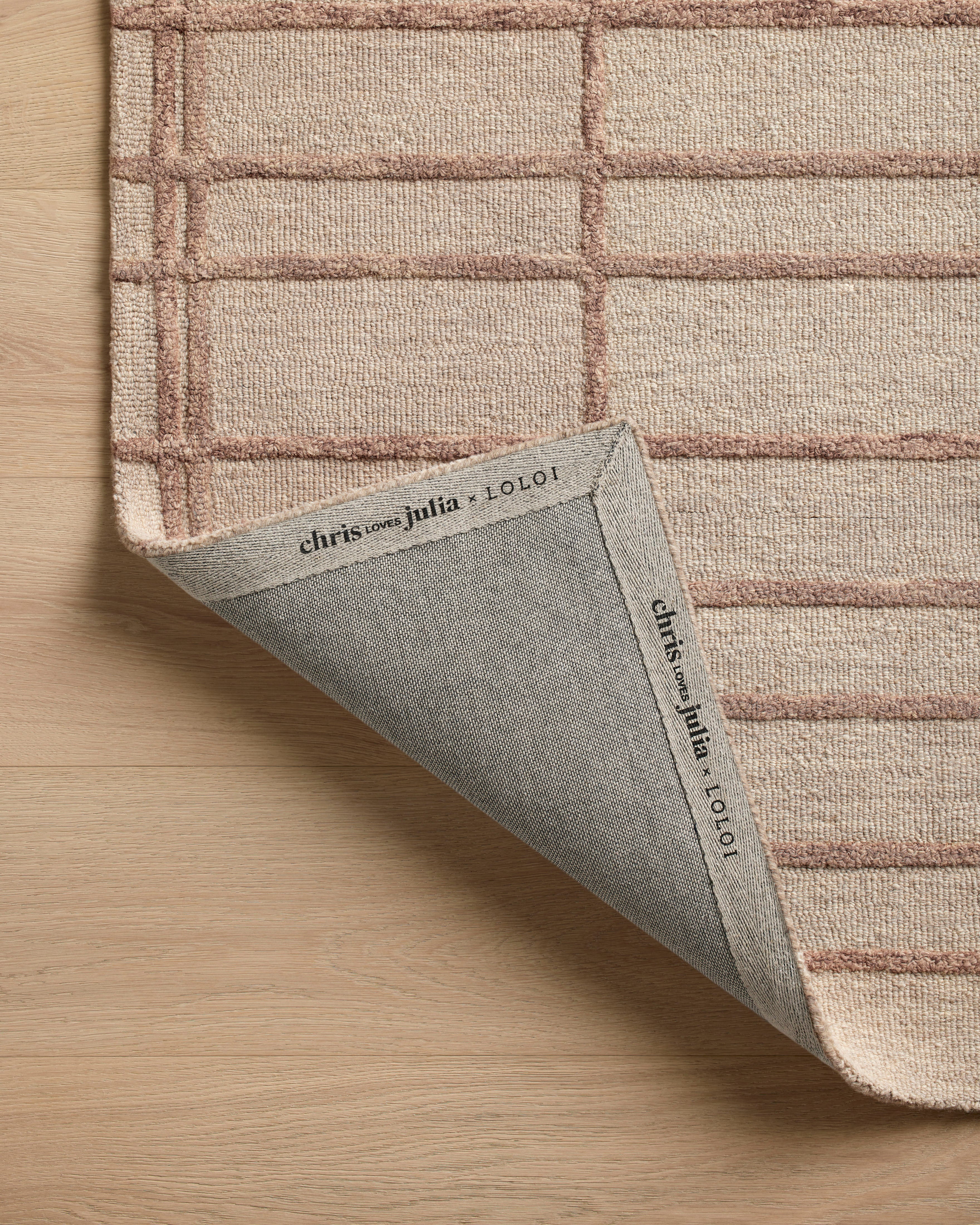 Chris Loves Julia x Loloi Bradley Rose / Blush Rug 0-RUGS-wool Loloi