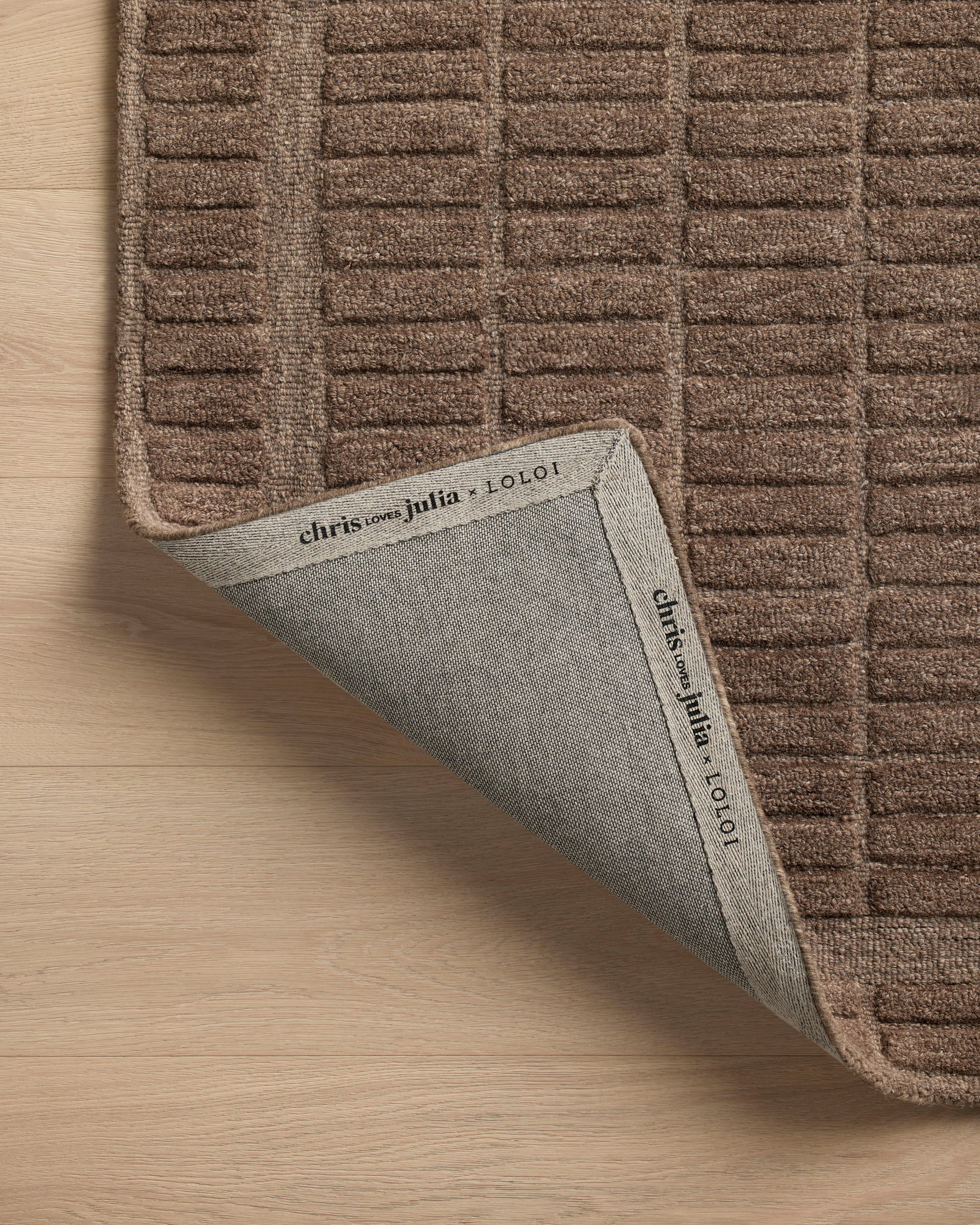 Chris Loves Julia x Loloi Bradley Cocoa / Cocoa Rug RUGS - wool Loloi