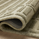 Chris Loves Julia x Loloi Bradley Sage / Olive Rug 0-RUGS-wool Loloi
