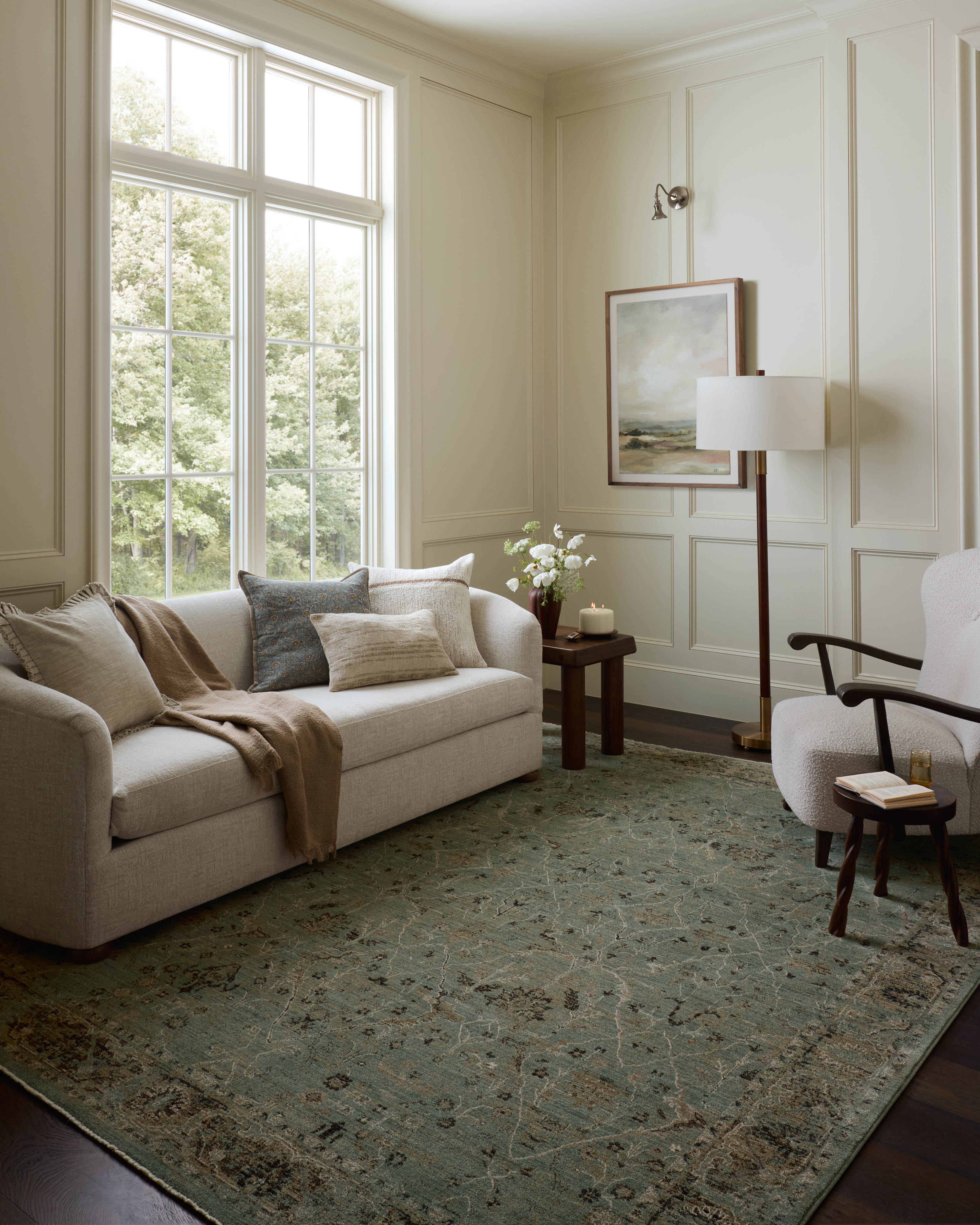 Loloi Briar Aqua / Olive Rug RUGS - synthetic Loloi 18" x 18" sample