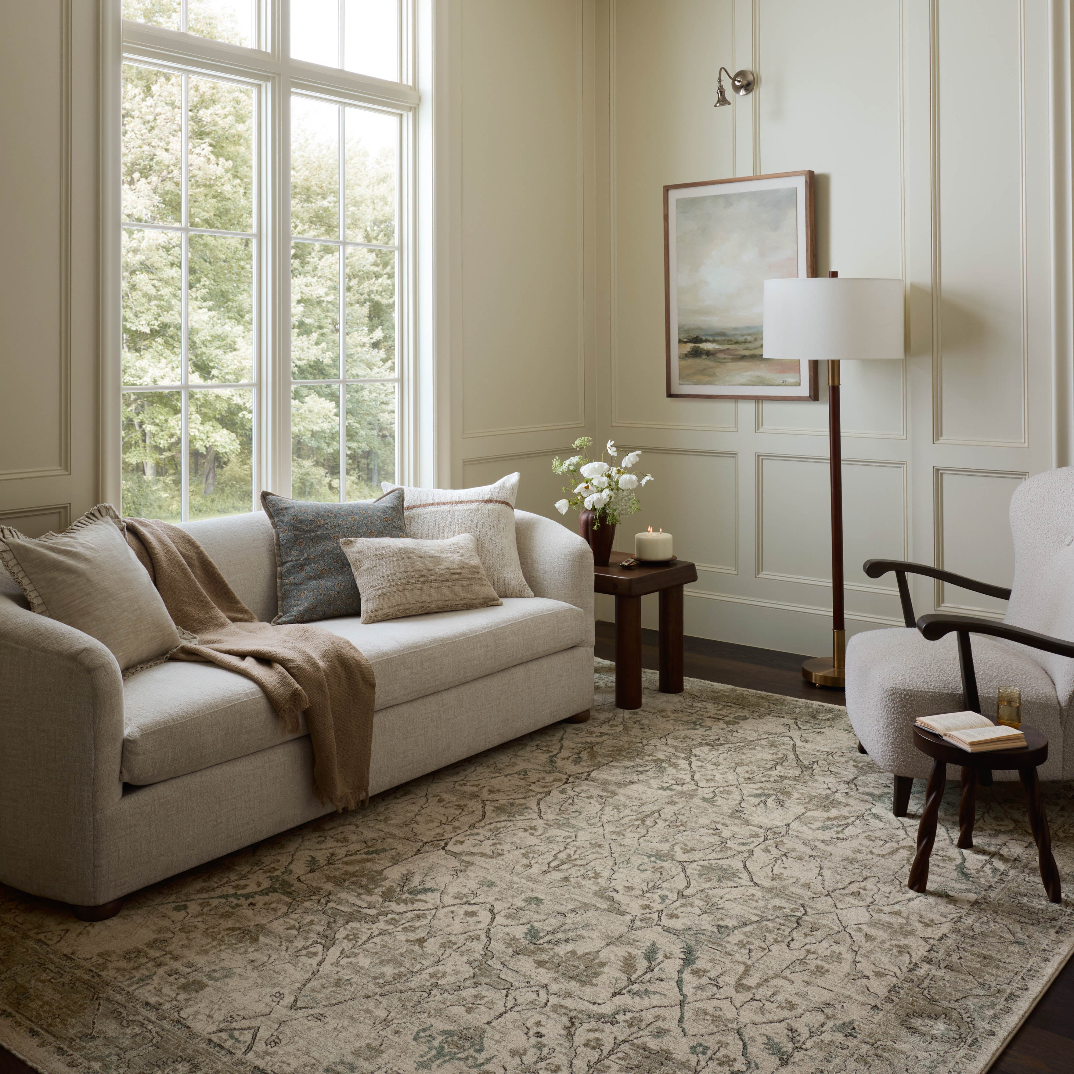 Loloi Briar Ivory / Sage Rug RUGS - synthetic Loloi