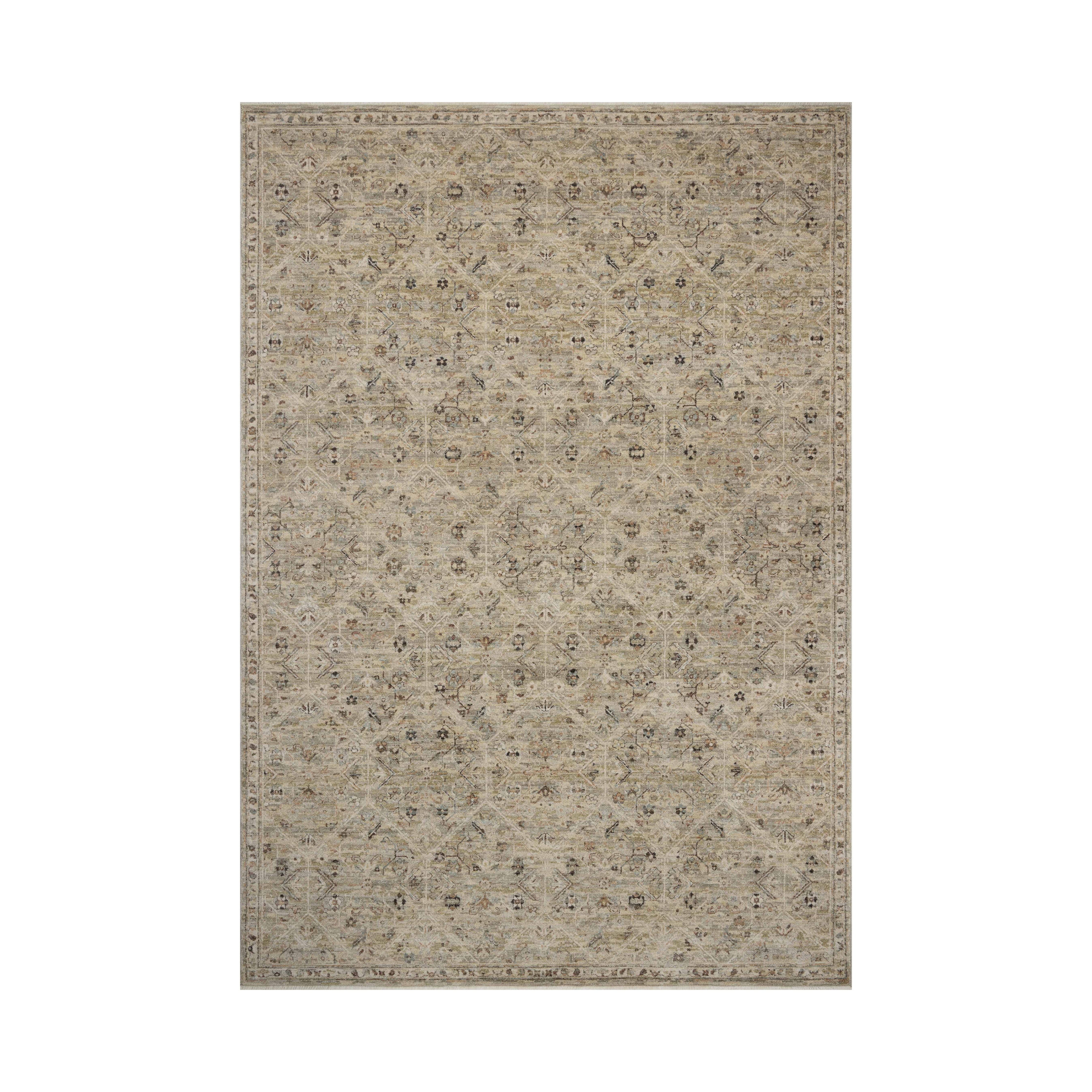 Loloi Briar Silver / Moss Rug RUGS - synthetic Loloi 18" x 18" sample