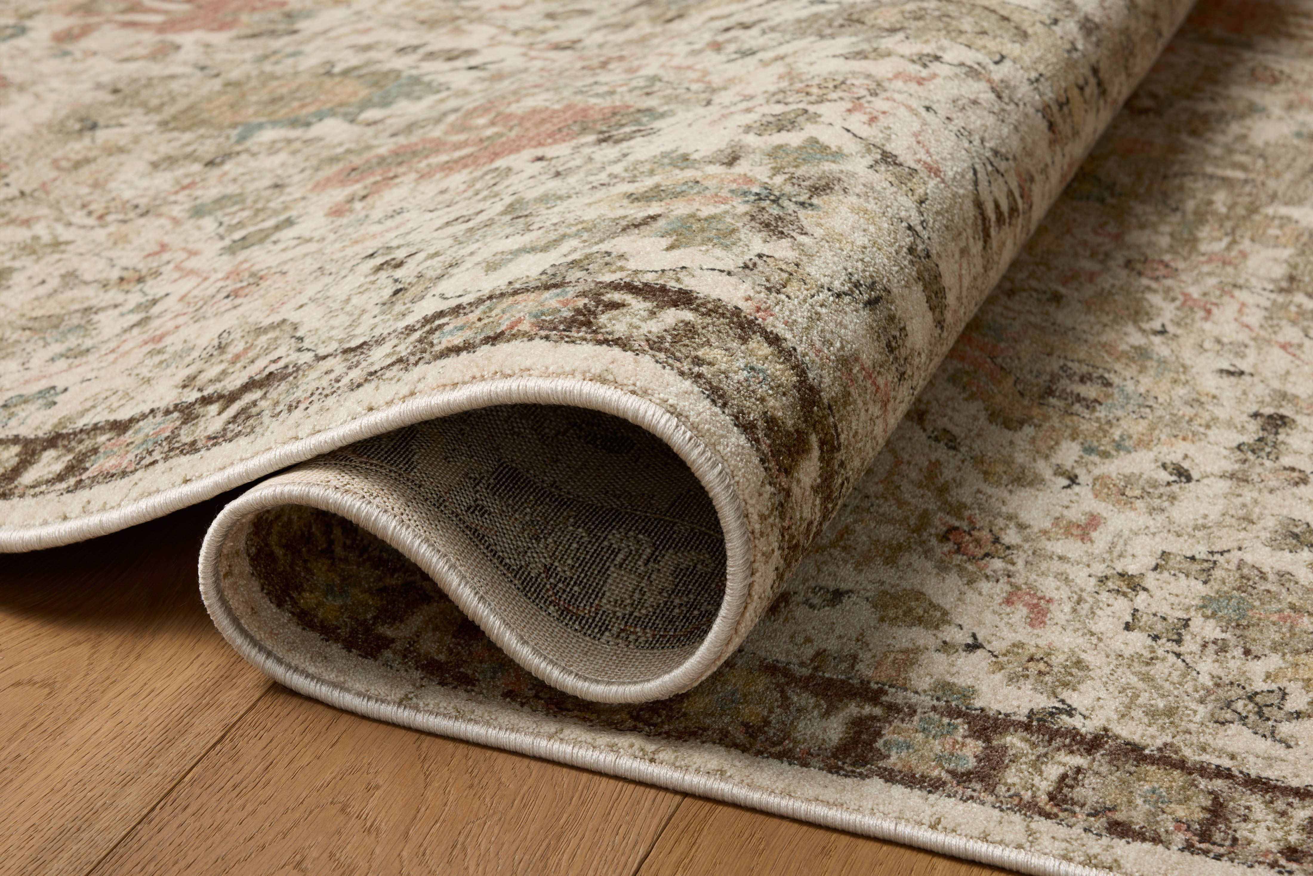 Loloi Briar Ivory / Multi Rug RUGS - synthetic Loloi 18" x 18" sample