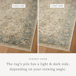 Loloi Briar Ant. Ivory / Blue Rug RUGS - synthetic Loloi 18" x 18" sample